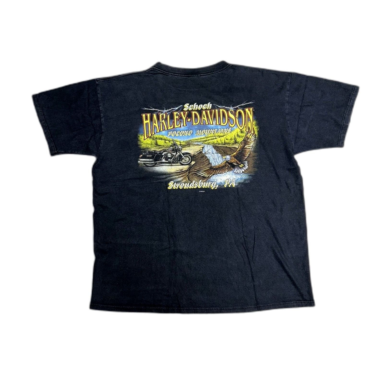 Vintage Vintgae 1996 Harlety Davidson Biker Shirt XL Scoch Black Size US XL / EU 56 / 4 - 1 Thumbnail