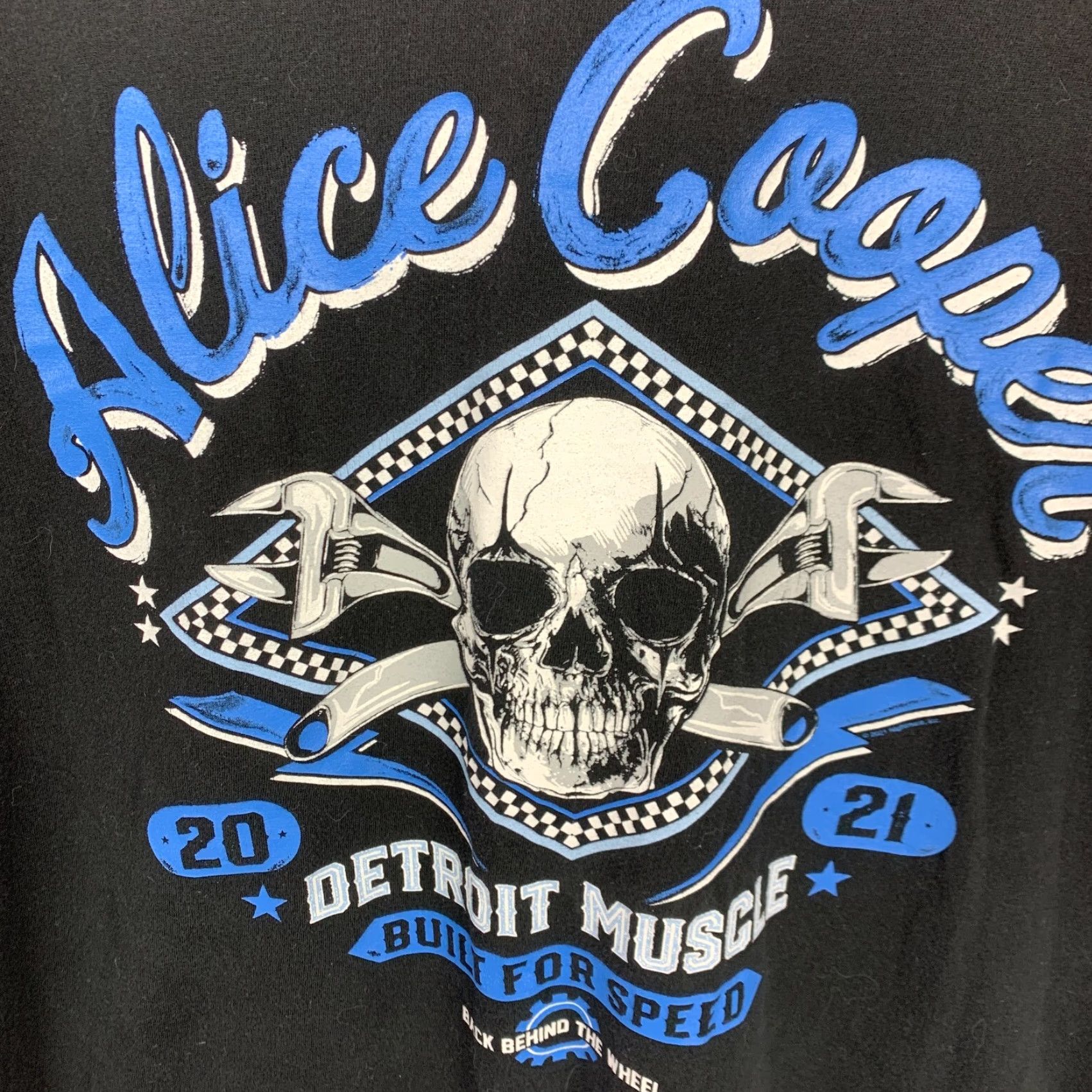 Vintage Alice Cooper 2021 Tour Detroit Muscle Crew Black Shirt XXL Mens T-Shirt Short Sleeve Crew Neck Band Tee Size US XXL / EU 58 / 5 - 2 Thumbnail