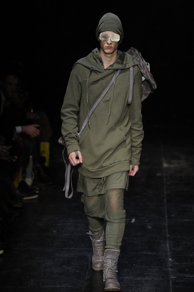 Boris Bidjan Saberi Archive Boris Bidjan Saberi AW12 scar draped cowl hoodie Size US M / EU 48-50 / 2 - 2 Thumbnail