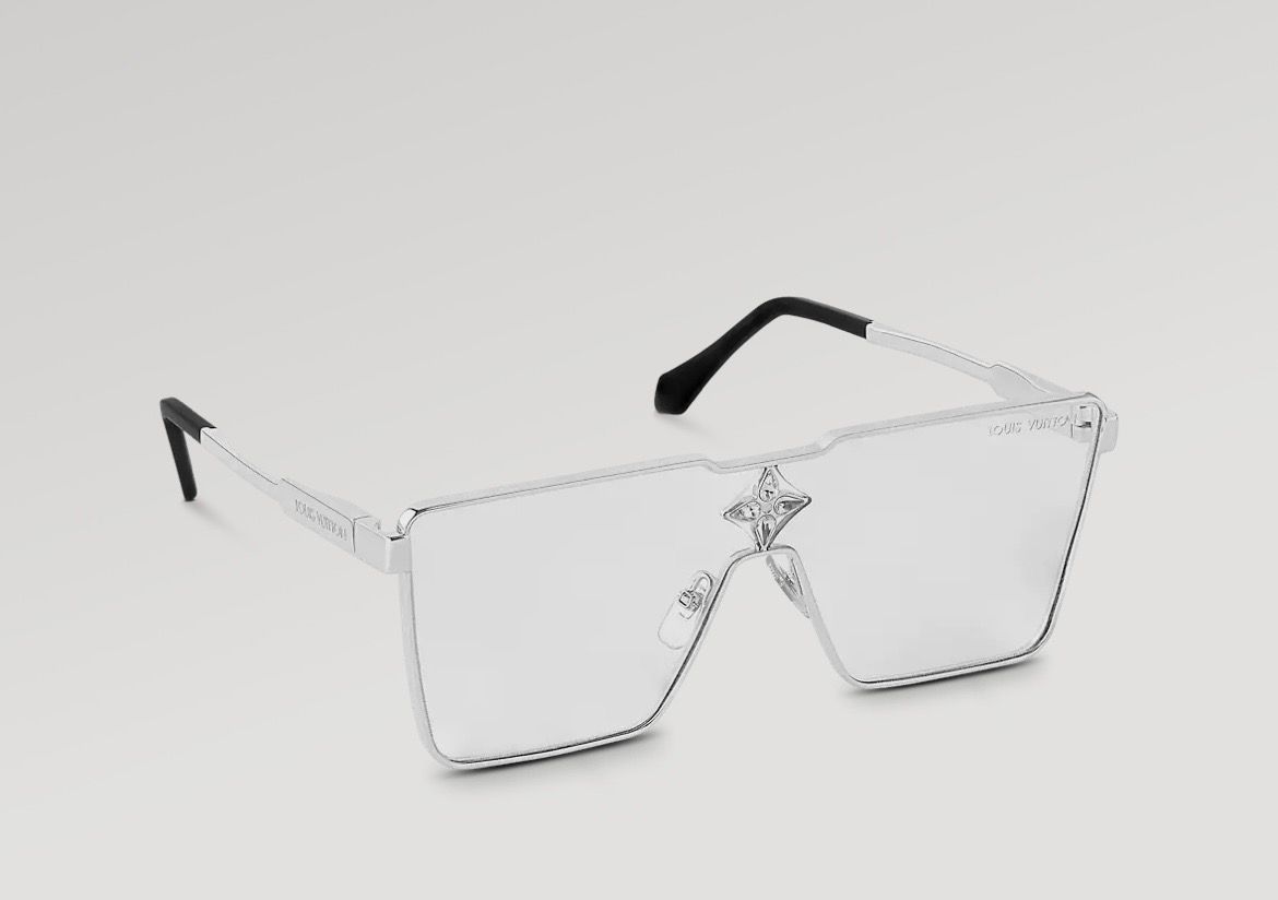 Louis Vuitton Z1815U Cyclone Metal Sunglasses, Silver, One Size