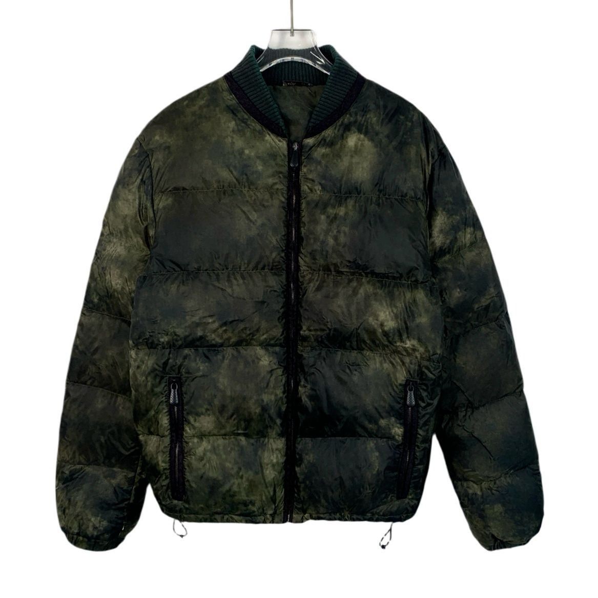 Bottega Veneta Bottega Veneta Green Tie-Dye Puffer Jacket With Ribbed Colla Size US M / EU 48-50 / 2 - 1 Thumbnail