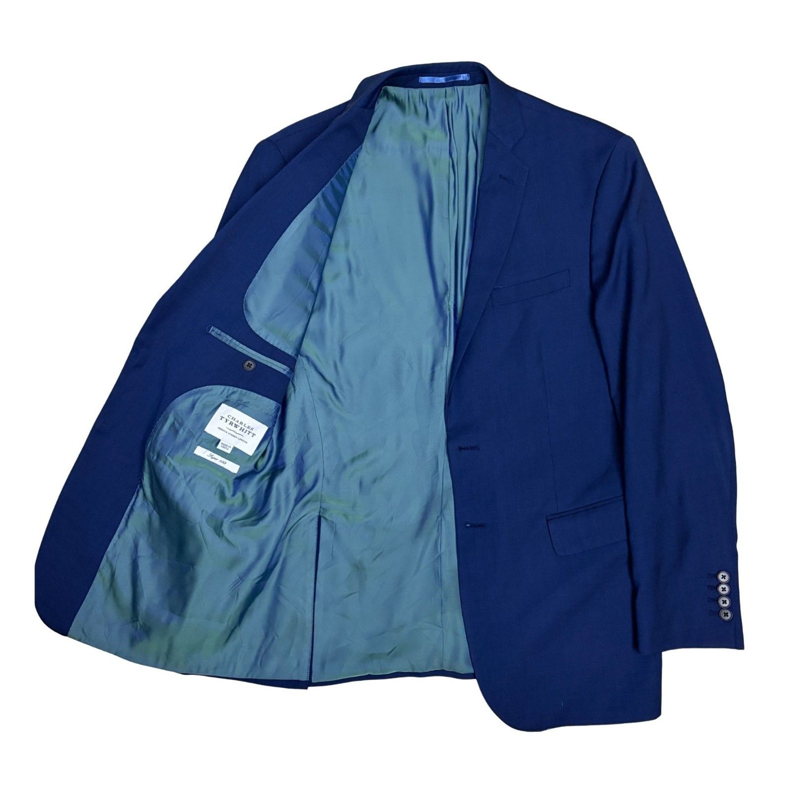 Charles Tyrwhitt Charles Tyrwhitt Blazer Jacket Business Formal Medium (40R) Size 40R - 2 Thumbnail