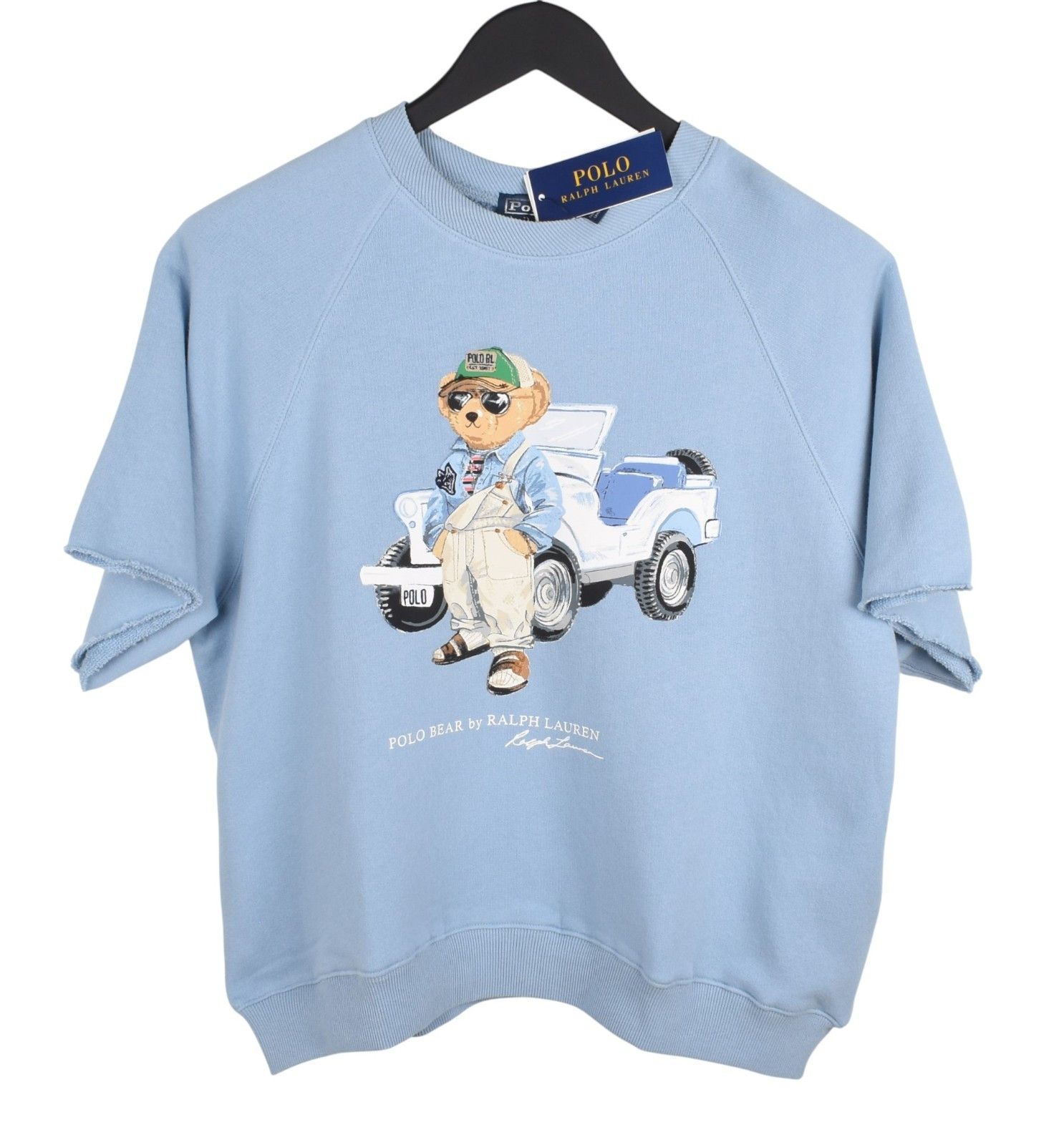 Polo Ralph Lauren New Ralph Lauren Bear Short-Sleeve Sweatshirt Size L H5592 Size L / US 10 / IT 46 - 2 Thumbnail