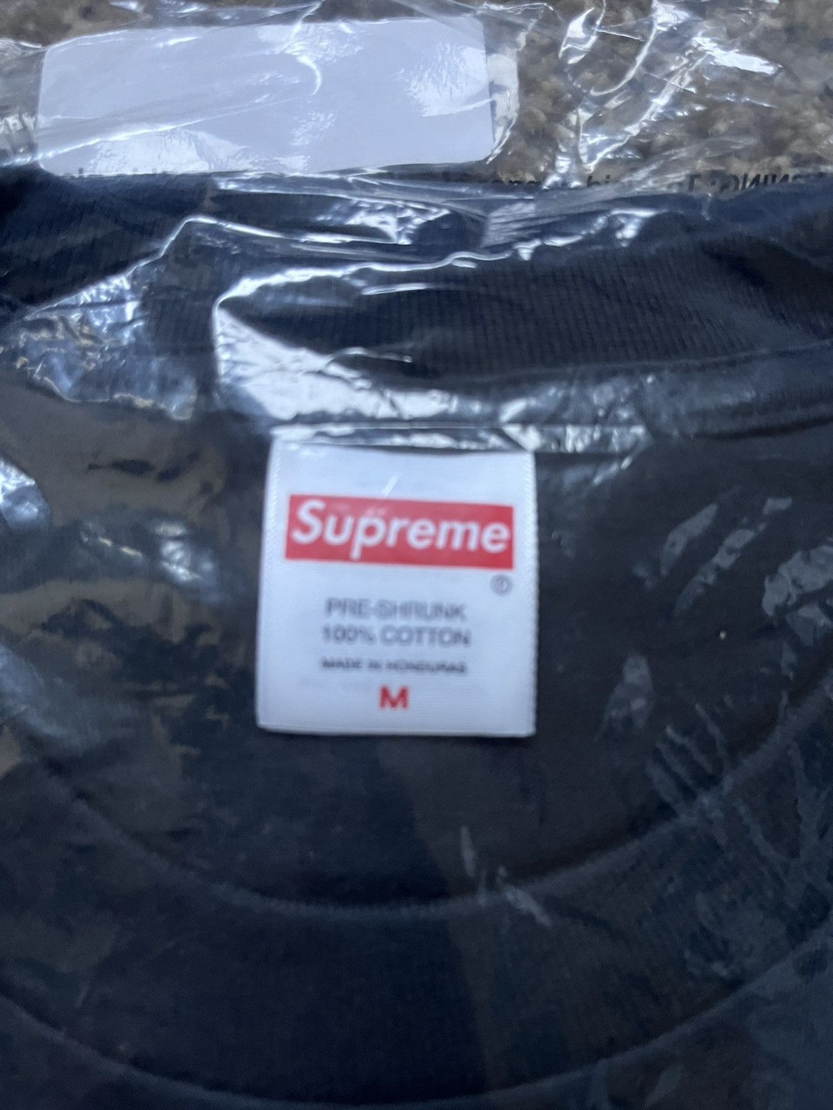 Supreme Navy Supreme Arabic Bogo T-Shirt Size US M / EU 48-50 / 2 - 3 Thumbnail