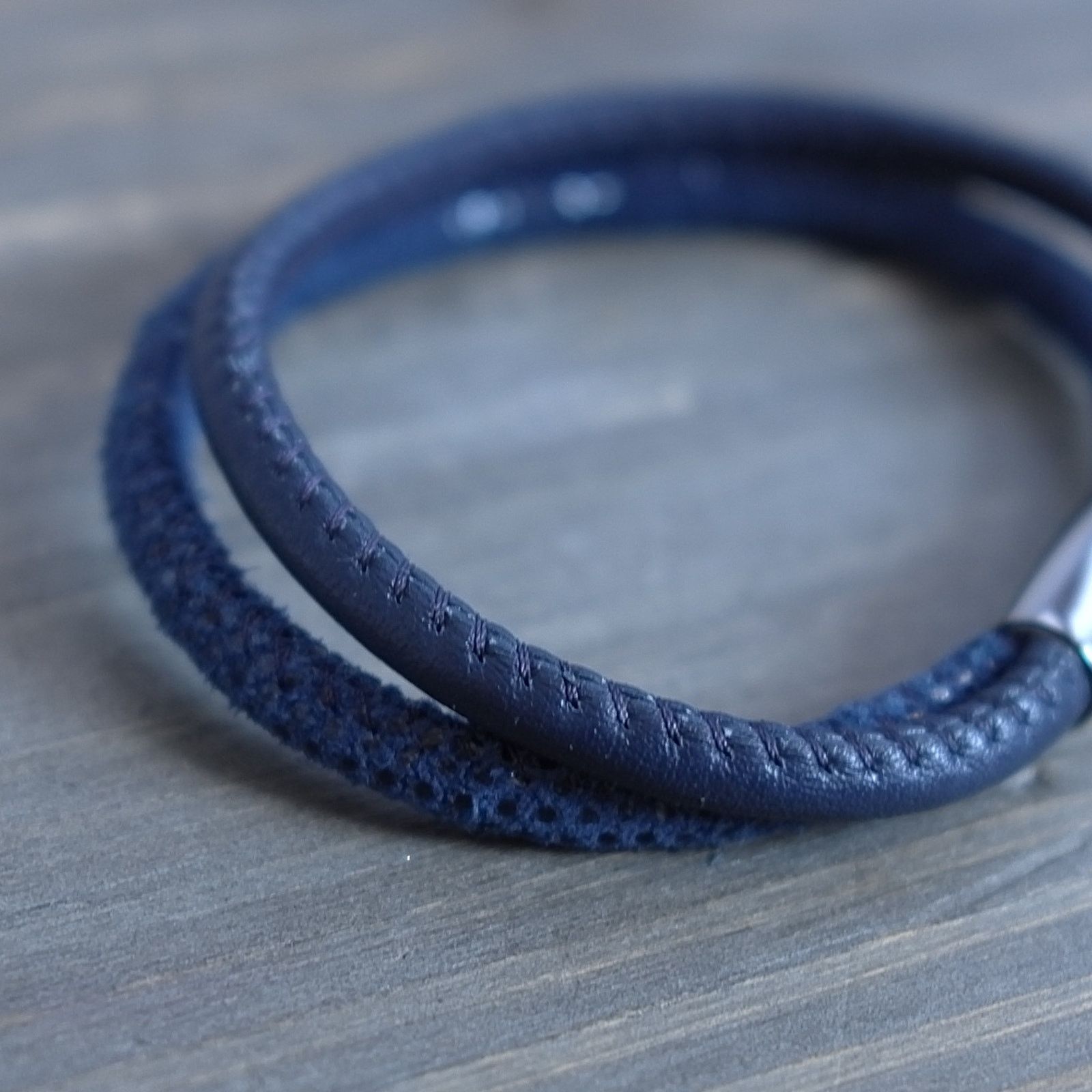 Brighton Brighton Woodstock Leather Charm Bracelet Navy Magnetic Size ONE SIZE - 5 Thumbnail