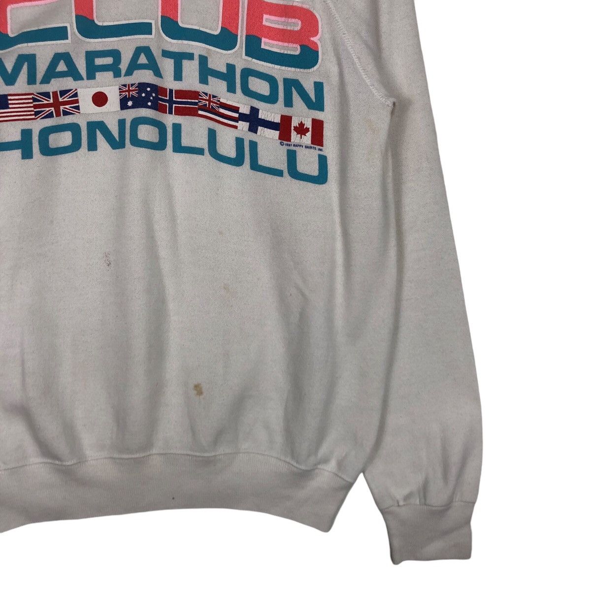 Hanes × Japanese Brand × Vintage Vintage Hanes Club Marathon Running Sweatshirt Medium #A1 Size US M / EU 48-50 / 2 - 4 Thumbnail