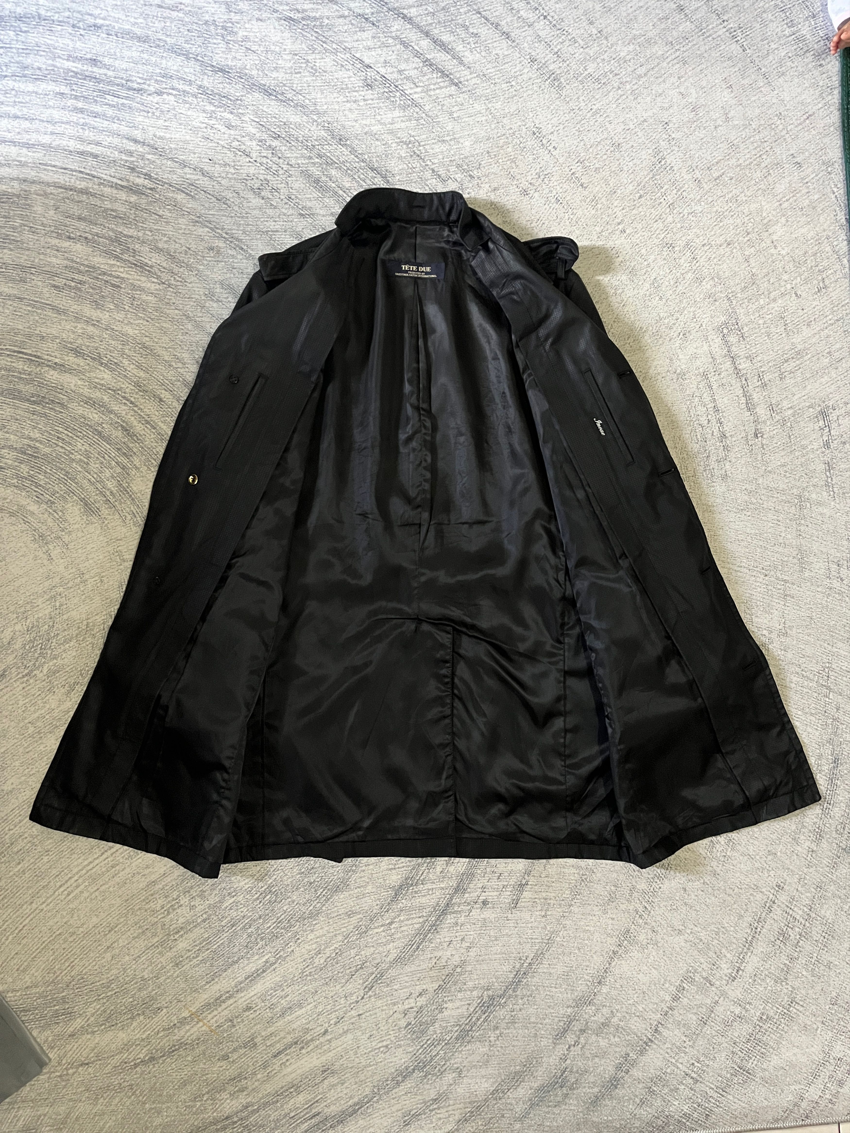 Tete Homme Tete Due by Kazutaka Katoh Waxed Trench Coat Size US L / EU 52-54 / 3 - 9 Thumbnail