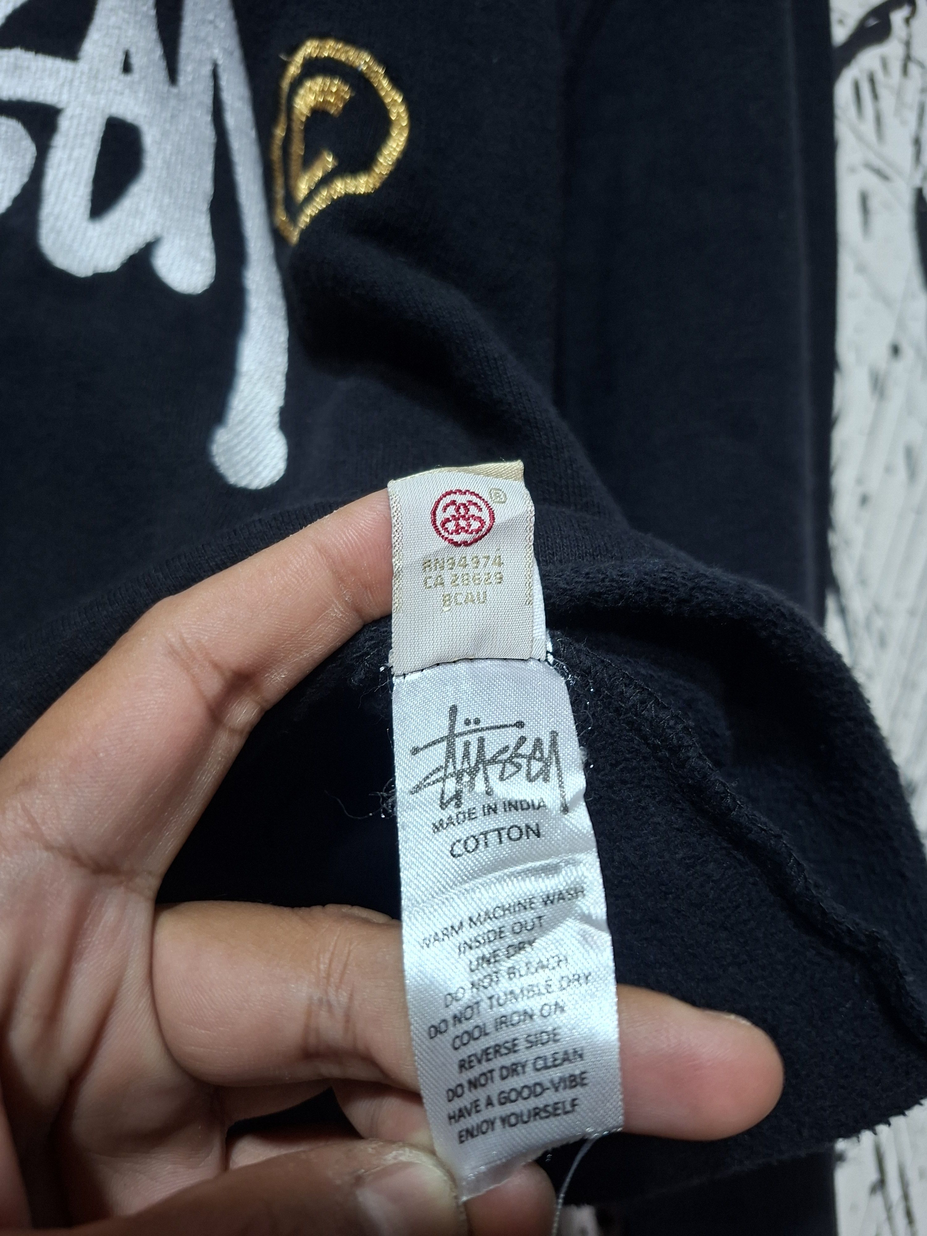 Stussy STUSSY SIGNATURE EMBROIDERED LOGO CROPPED HOODIE Size L / US 10 / IT 46 - 8 Thumbnail