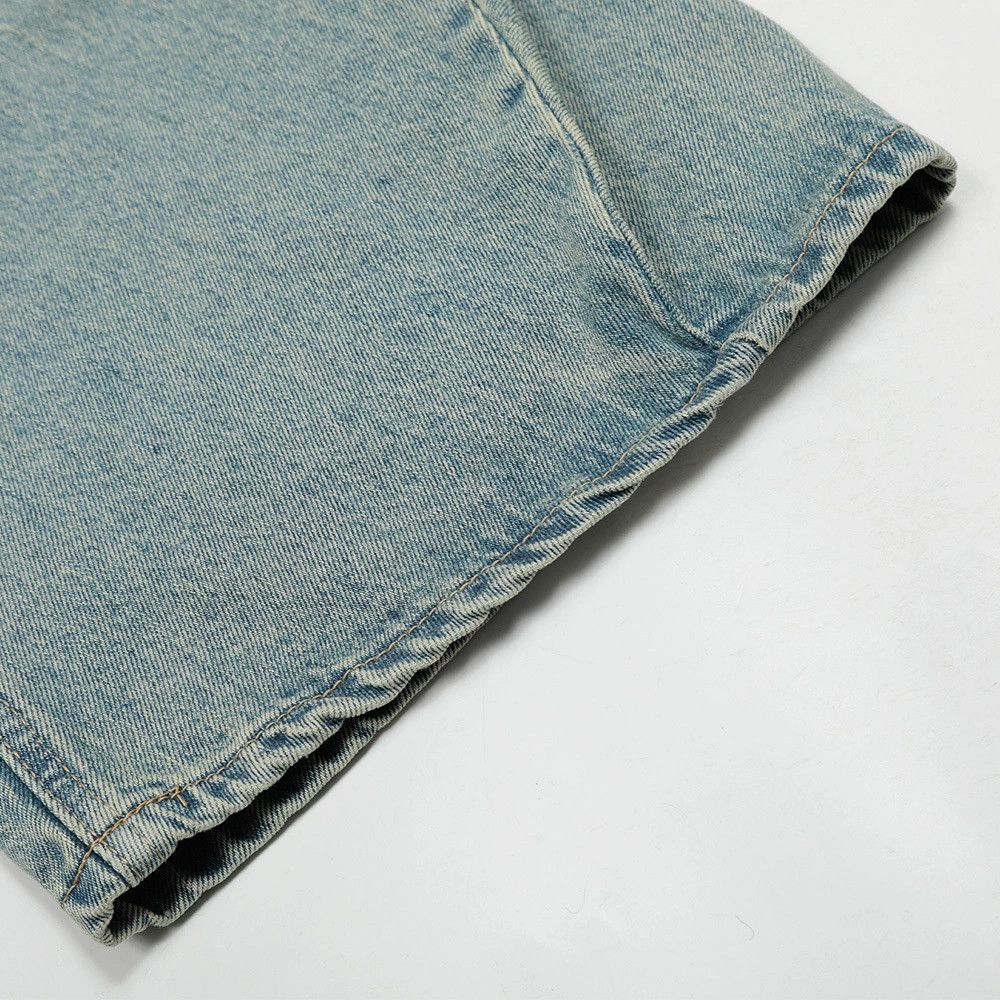 Vintage Men's street loose washed simple versatile scimitar jeans Size US 32 / EU 48 - 6 Thumbnail