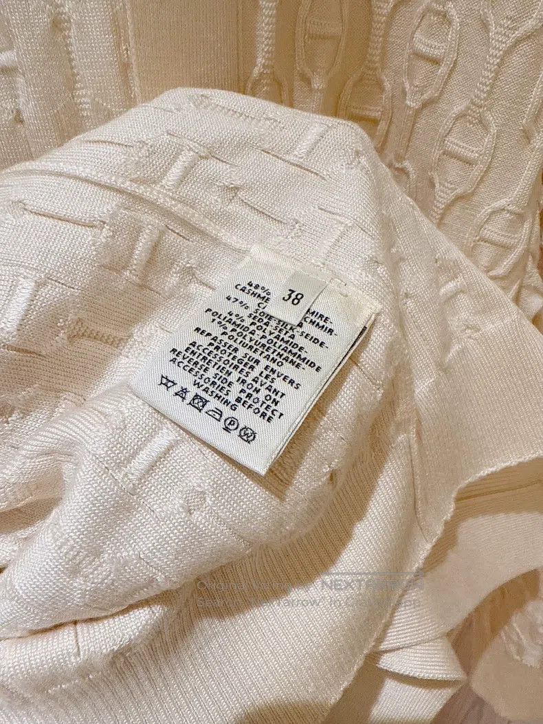 Hermes Hermes Pig Nose Button Jacquard Knit Long Cardigan Size XS / US 0-2 / IT 36-38 - 8 Thumbnail