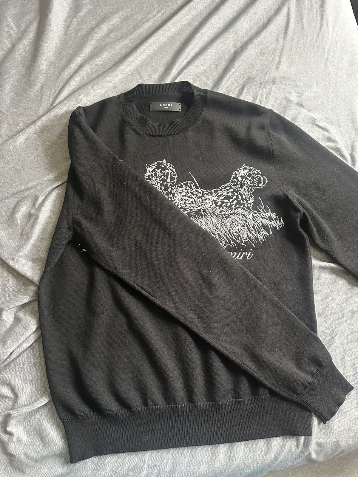 Amiri Amiri black embroidered sweater Size US S / EU 44-46 / 1 - 4 Thumbnail