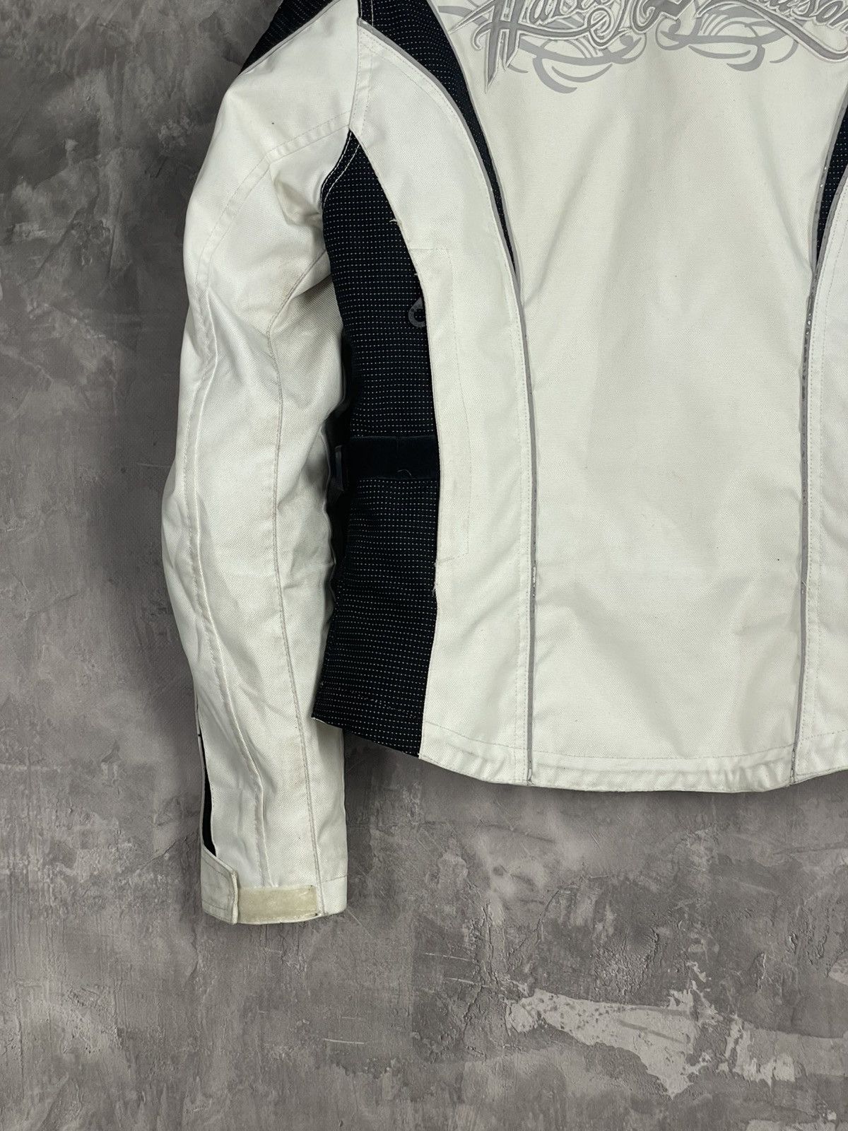 Harley Davidson × Vintage Vintage Harley Davidson Moto Y2K Crazy Heavy Jacket Size S / US 4 / IT 40 - 13 Thumbnail