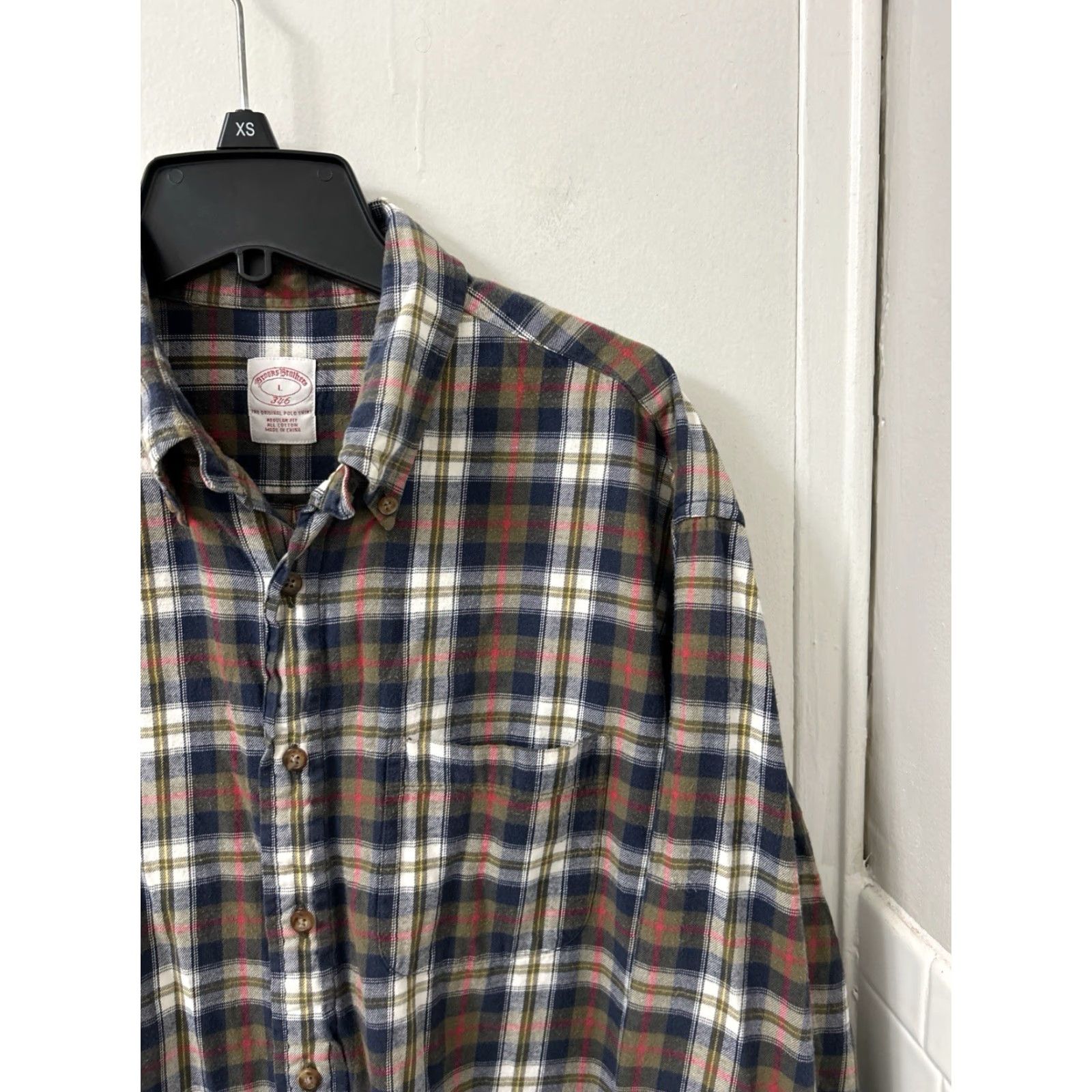 Brooks Brothers Brooks Brothers 346 Flannel Shirt Mens L Multicolor Plaid Button-Down Long Sleeve Casual Autumn Winter Size US L / EU 52-54 / 3 - 4 Thumbnail