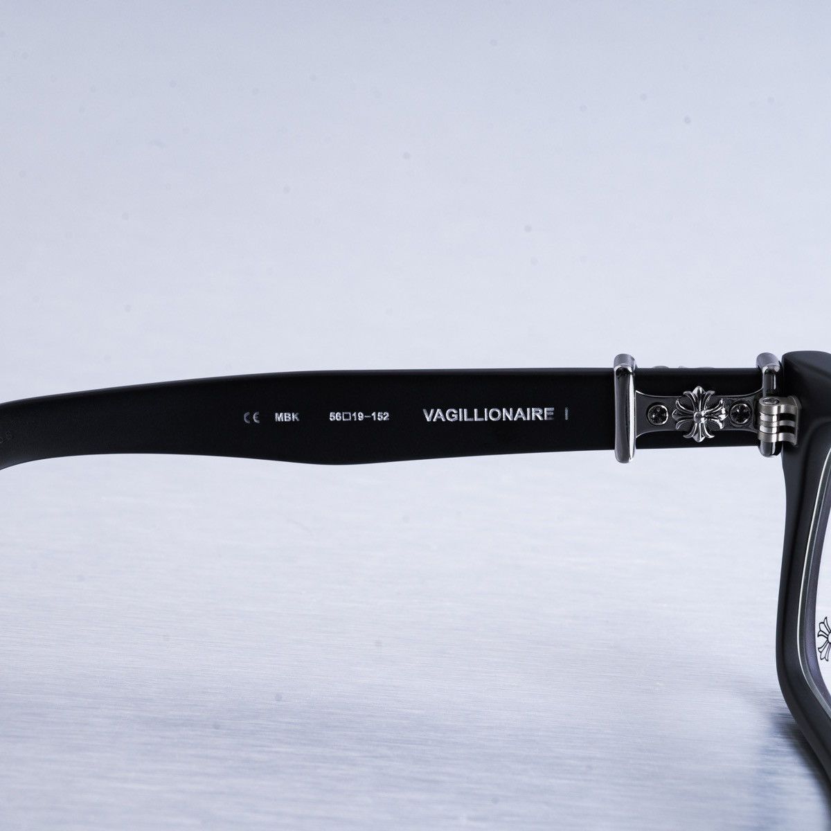 Chrome Hearts CHROME HEARTS VAGILLIONAIRE I MATTE BLACK GLASSES Size ONE SIZE - 5 Thumbnail