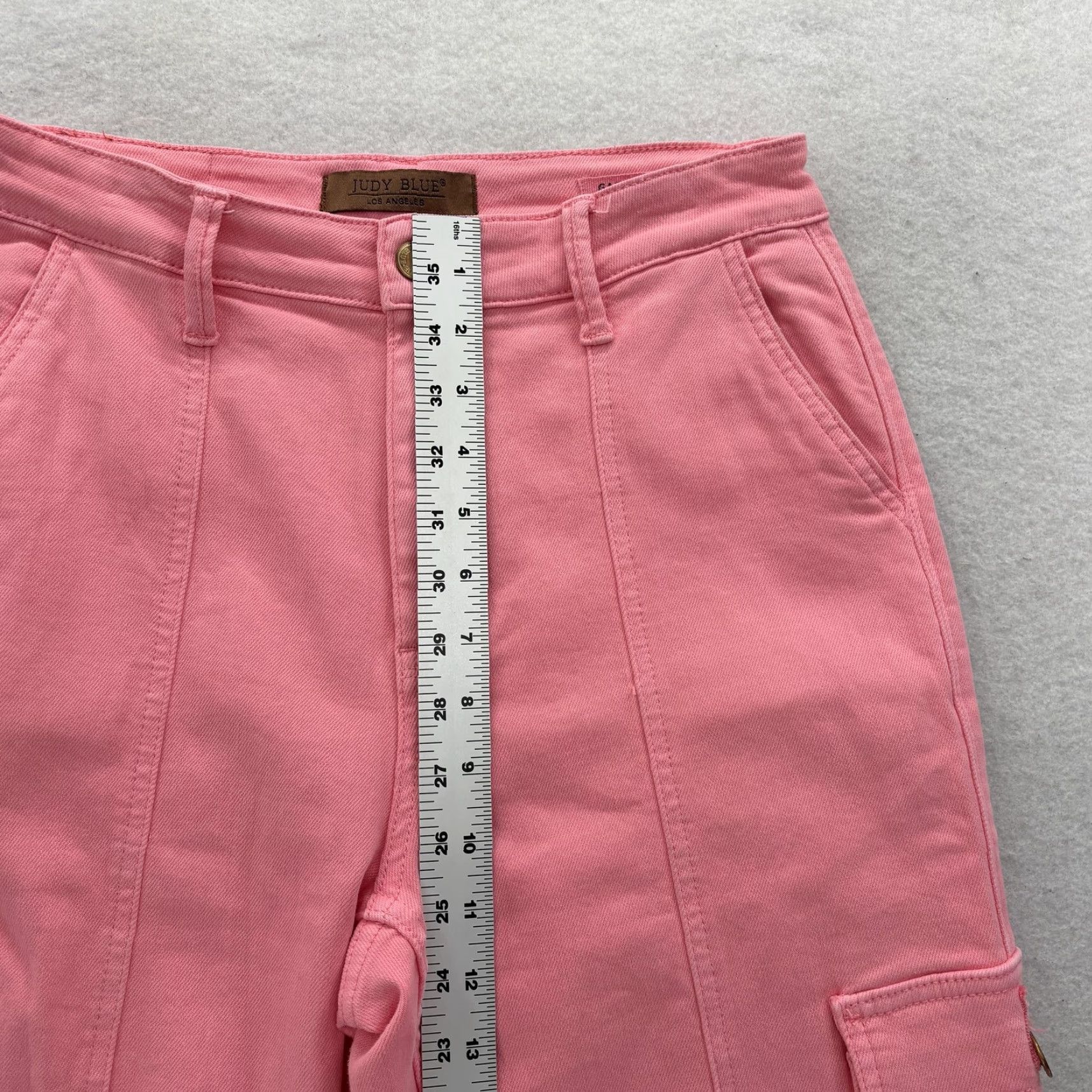 Vintage Judy Blue Cargo Jeans Womens 27 Pink High Rise Straight Denim Jeans Cargo Pocket Size 27" / US 4 / IT 40 - 7 Thumbnail