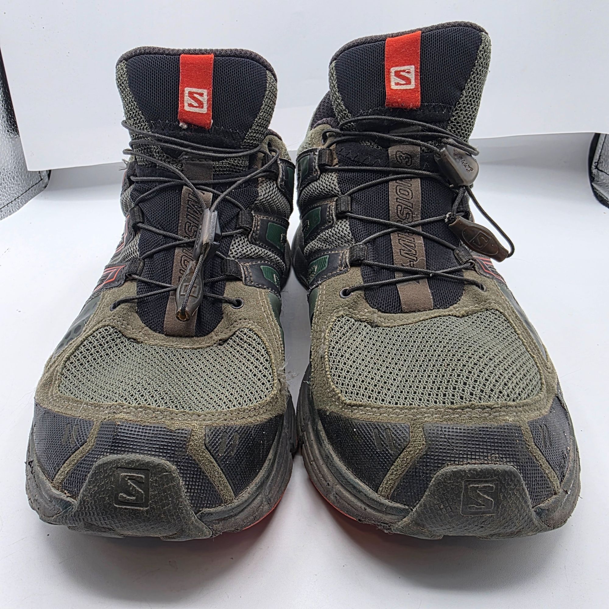 Salomon Salomon X-Mission 3 Mens 11.5 Green Red Trail Running Shoes Size US 11.5 / EU 44-45 - 2 Thumbnail