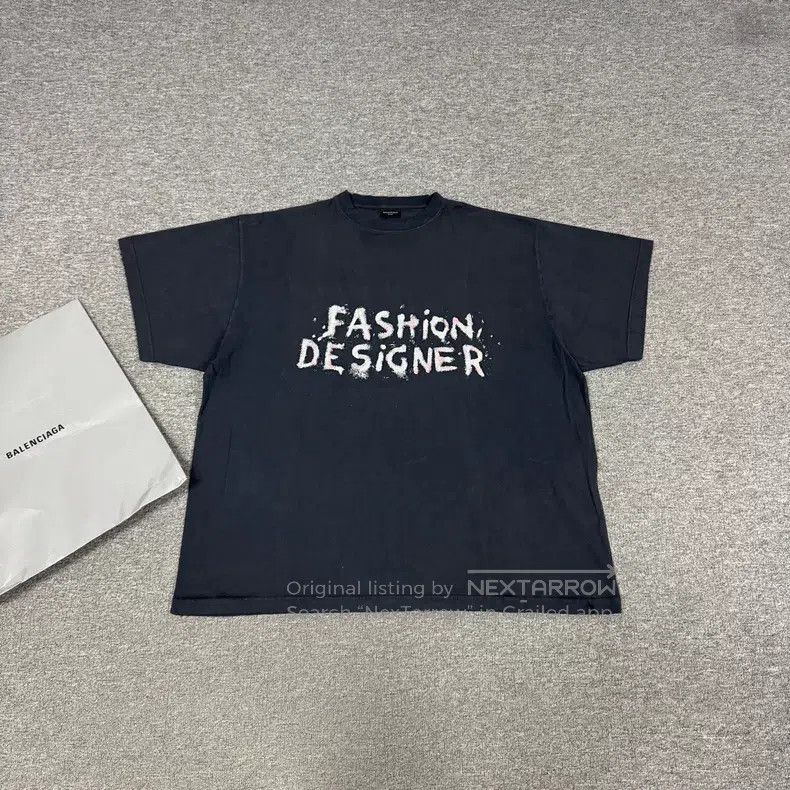 Balenciaga Balenciaga Golden Sand Shiny Print Round Neck Short Sleeve Size US XL / EU 56 / 4 - 1 Thumbnail
