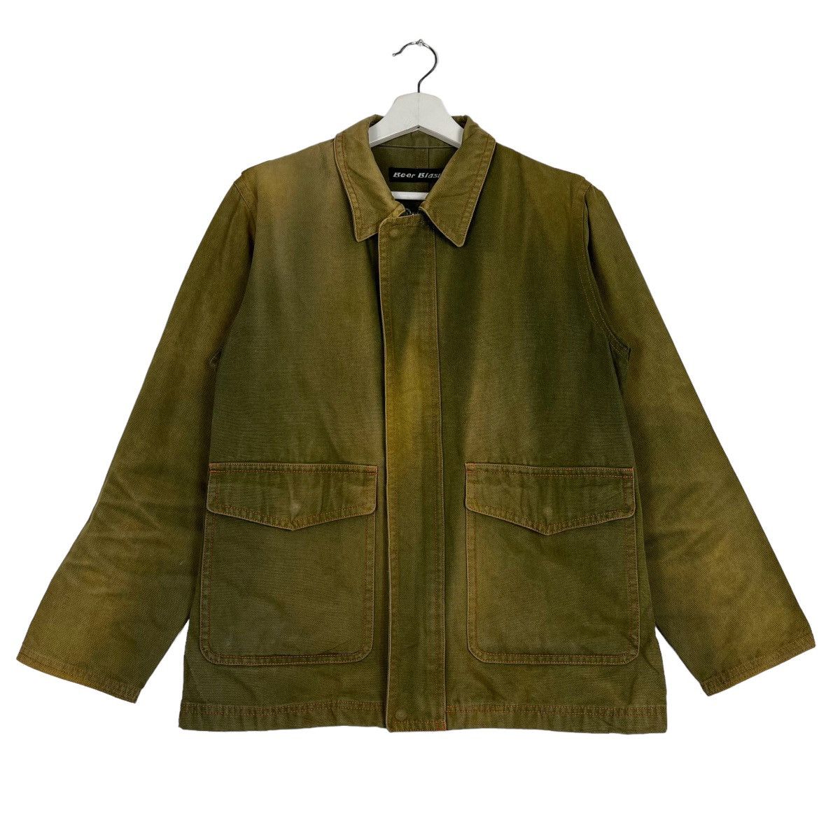 Drink Beer Save Water × Japanese Brand 🔥 BEER BLASRS BROKEN DYED CHORE JACKET Size US L / EU 52-54 / 3 - 1 Thumbnail