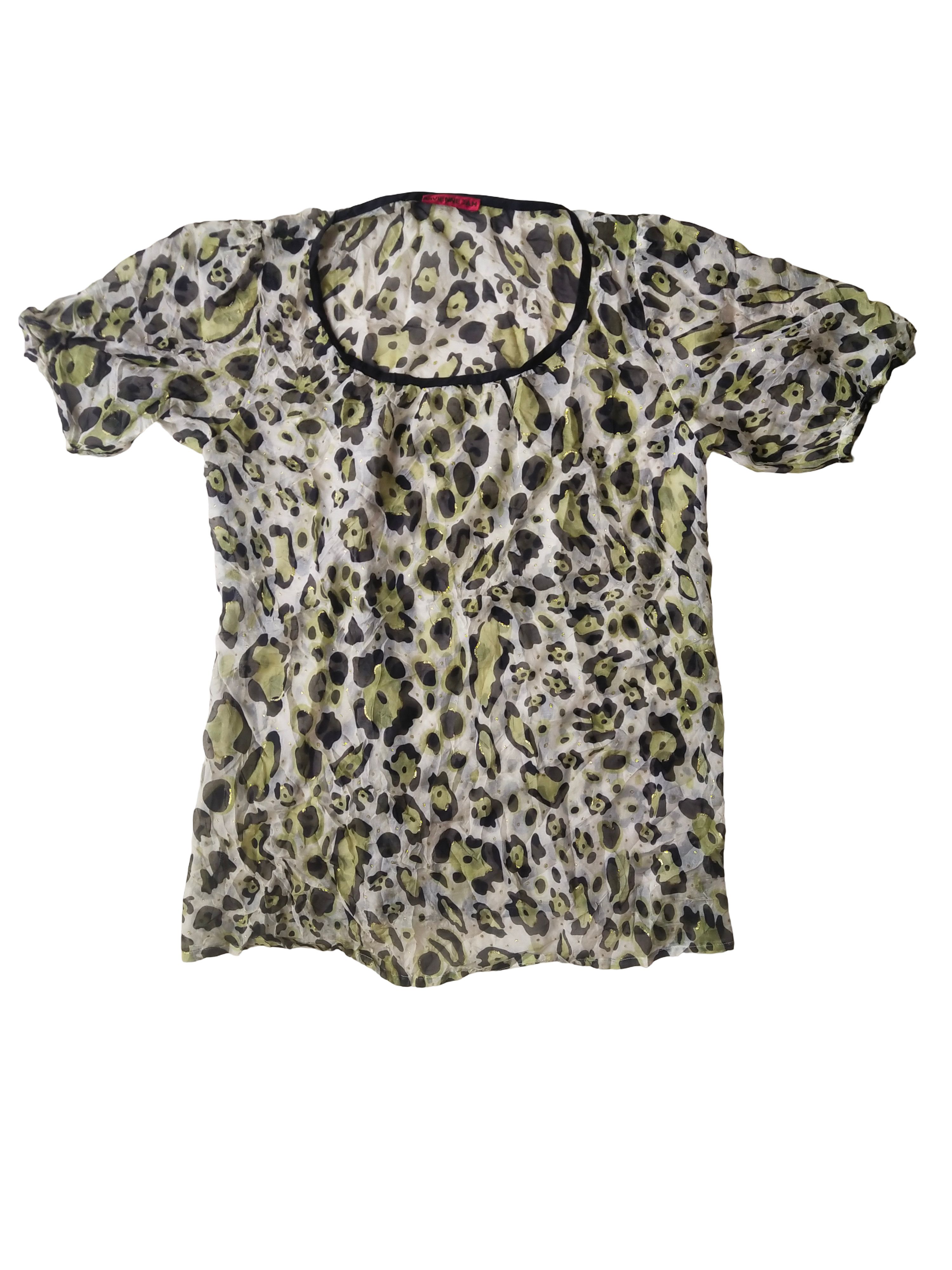 Vivienne Tam Vintage Y2K Vivienne Tam 100% Silk Animal Print Blouse Size L / US 10 / IT 46 - 1 Thumbnail