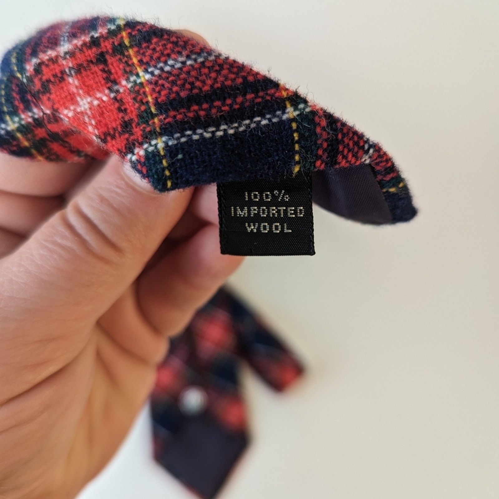Vintage Vintage Michael Reed Plaid Wool Tie Size ONE SIZE - 2 Thumbnail