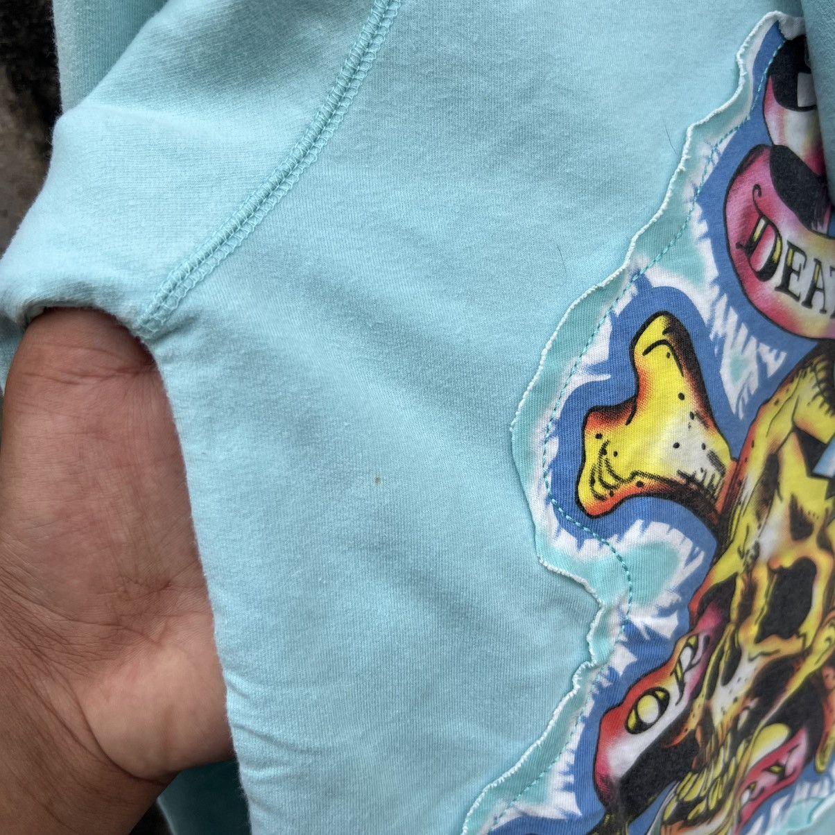 Ed Hardy “ED HARDY” NEON BLUE ZIP UP HOODIE Size XS / US 0-2 / IT 36-38 - 16 Thumbnail
