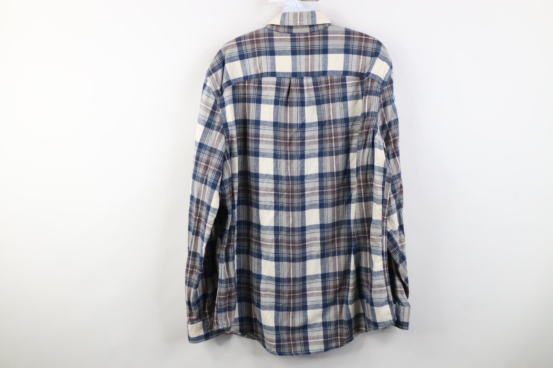 L.L. Bean Vintage LL Bean Fitted Flannel Collared Button Down Shirt Size US L / EU 52-54 / 3 - 9 Thumbnail