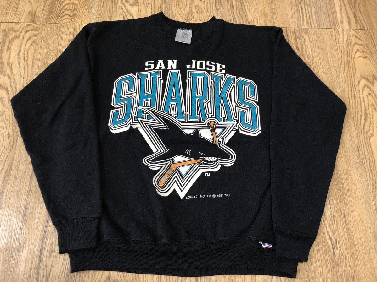 Vintage buy 1991 San Jose Sharks Crewneck Sweatshirt