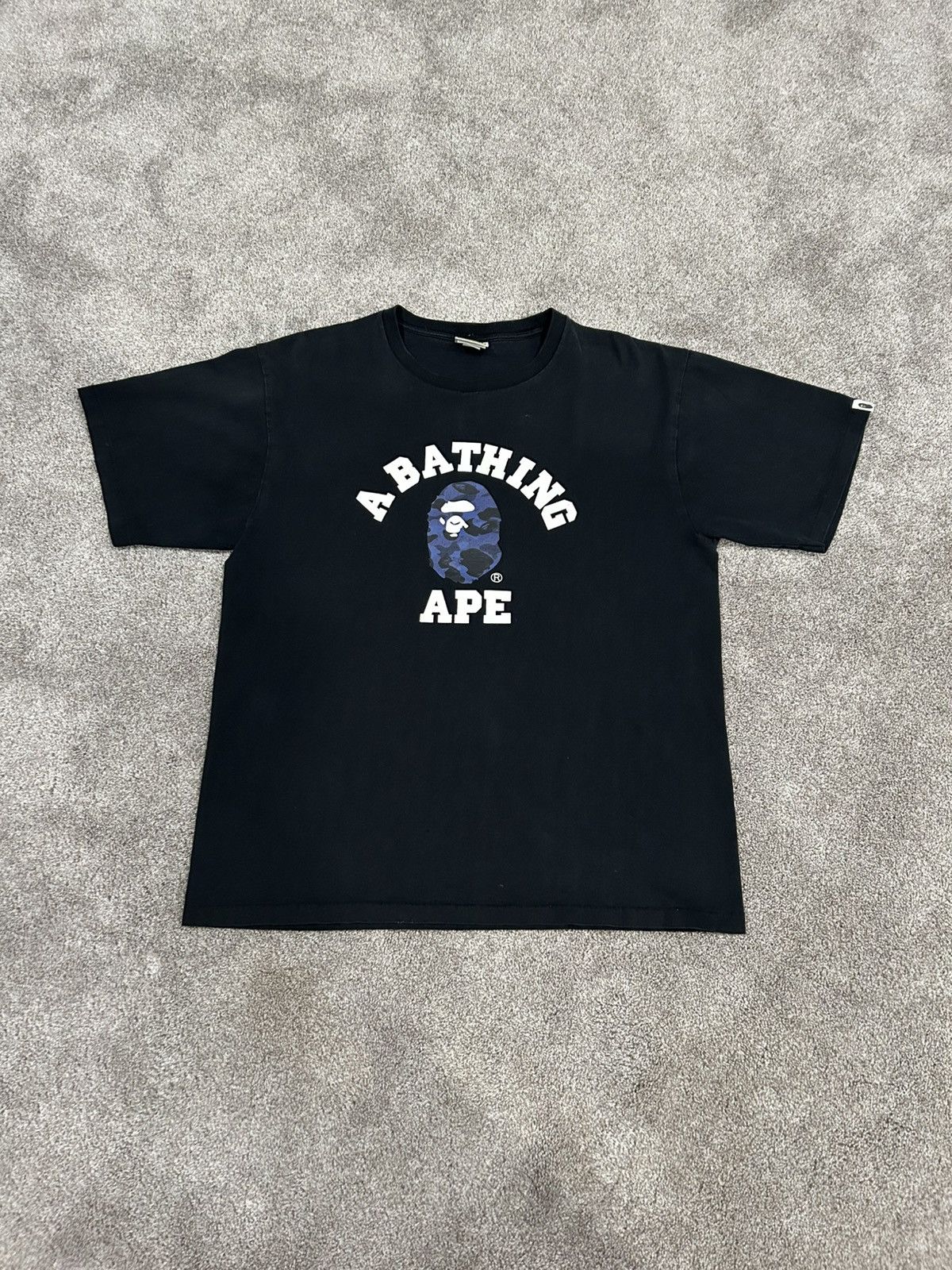 Bape Blue Camo College Tee