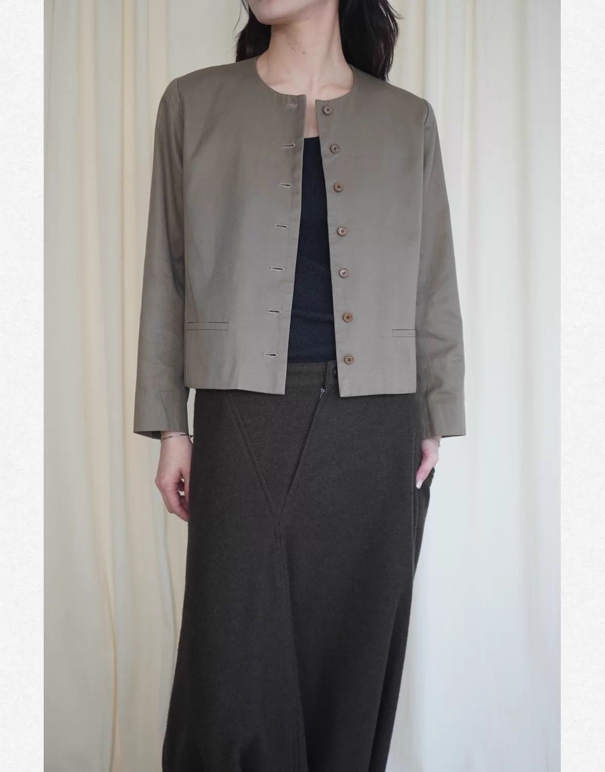 Kenzo Kenzo 80s Early Straight Cut Cotton Short Jacket M Size M / US 6-8 / IT 42-44 - 1 Thumbnail