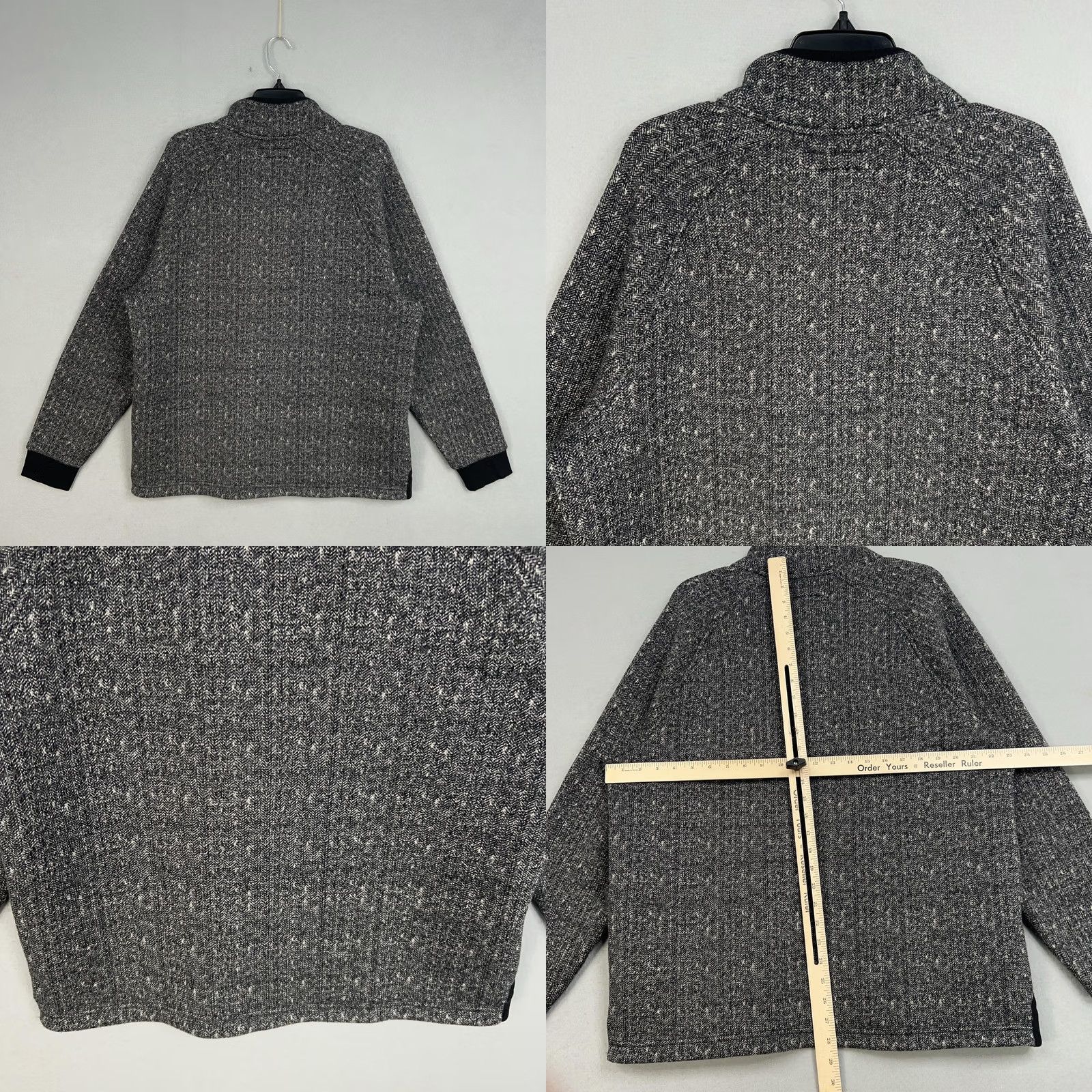 Carbon2Cobalt Carbon2Cobalt Sweater Mens Large Gray Fleece Mock Neck Quarter Snap Winter Warm Size US L / EU 52-54 / 3 - 8 Thumbnail