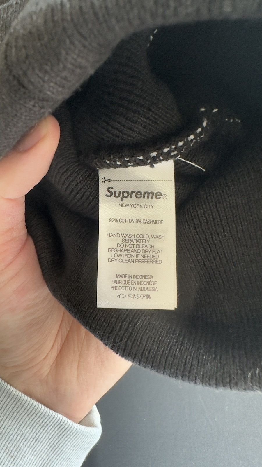 Supreme Supreme Big Logo Beanie Black Size ONE SIZE - 5 Thumbnail