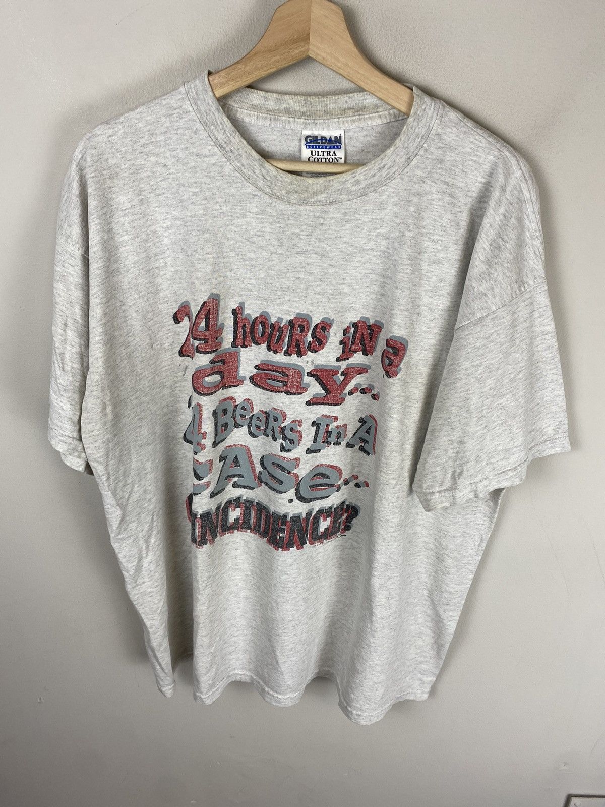 Vintage Vintage 24 Beers, 24 Hours Tee Size US XL / EU 56 / 4 - 1 Thumbnail
