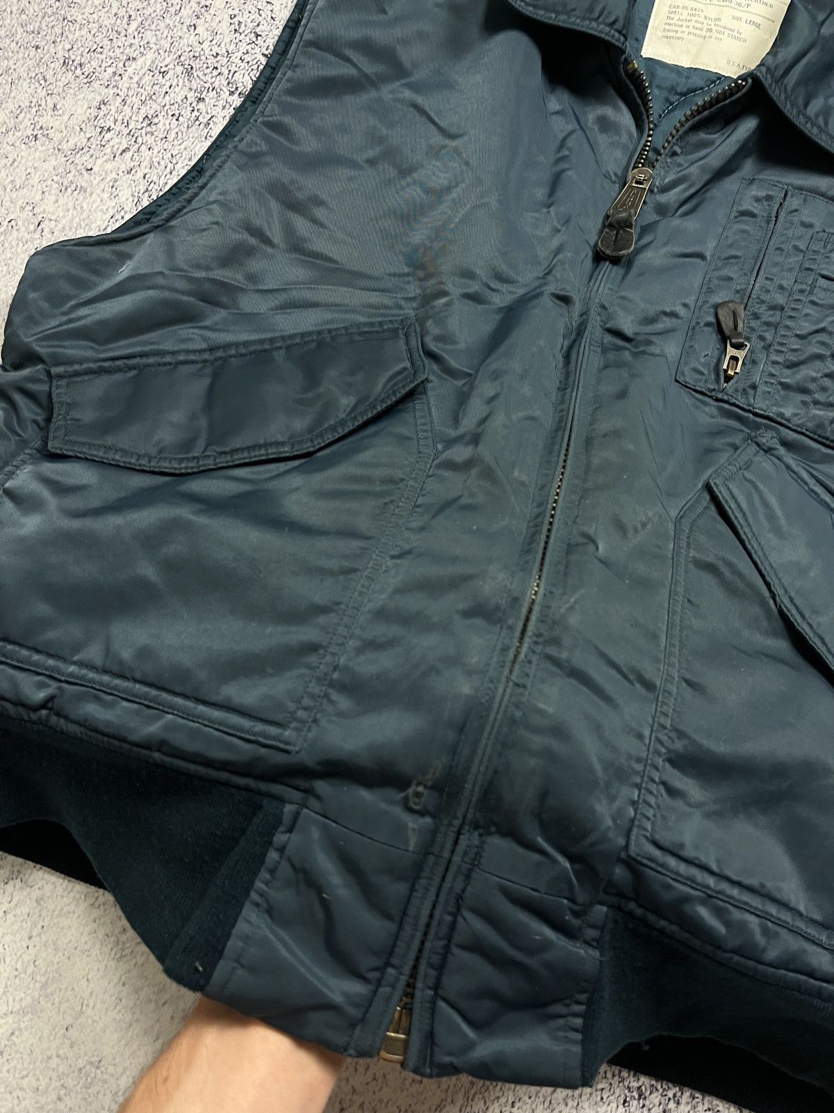 Japanese Brand × Vintage Vintage Military Vest Cold Weather Jacket Flyers CWU-36p Size US L / EU 52-54 / 3 - 11 Thumbnail