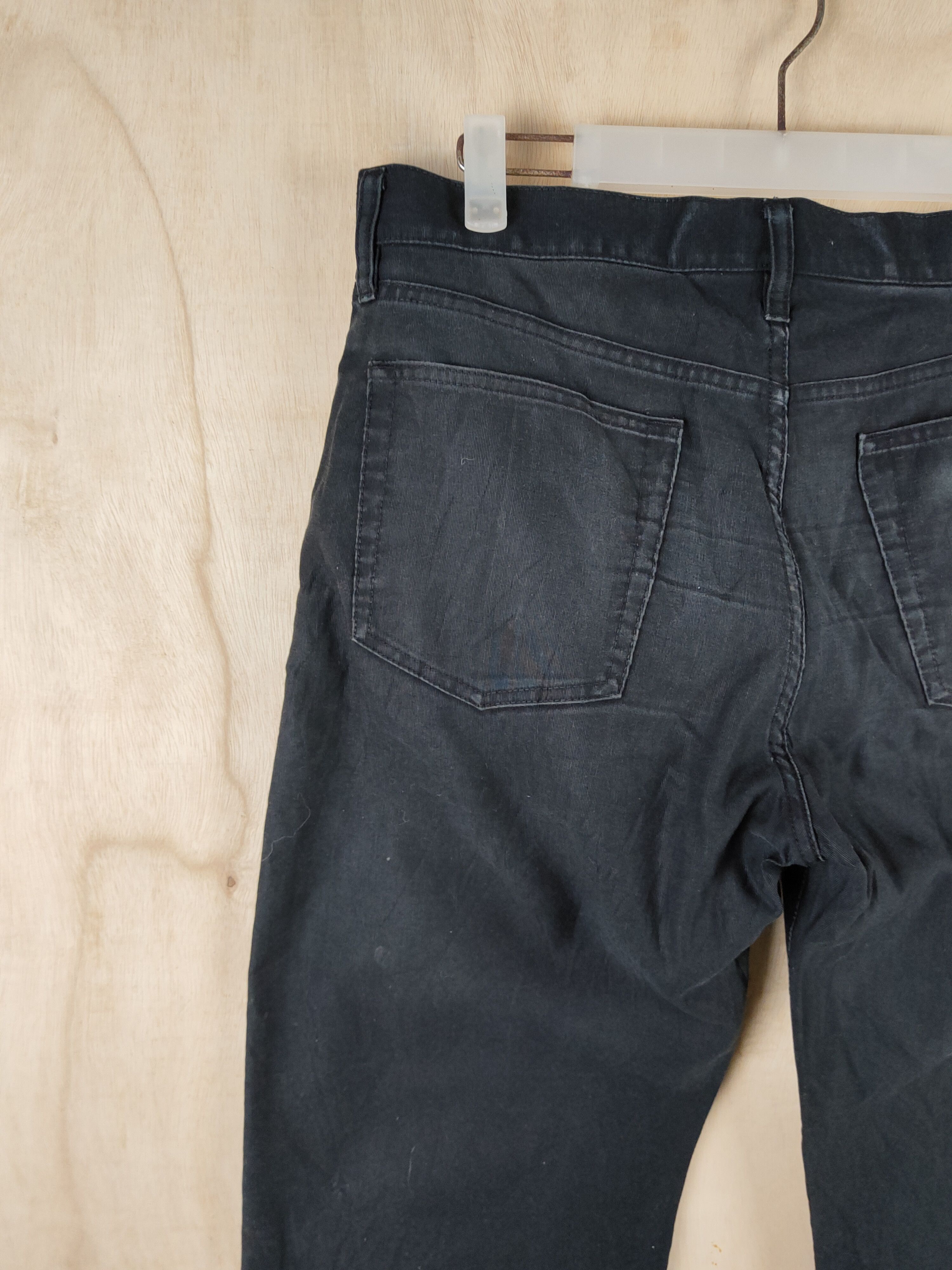 Japanese Brand Uniqlo Black faded vintage Casual Pants #S2503 Size US 31 - 8 Thumbnail