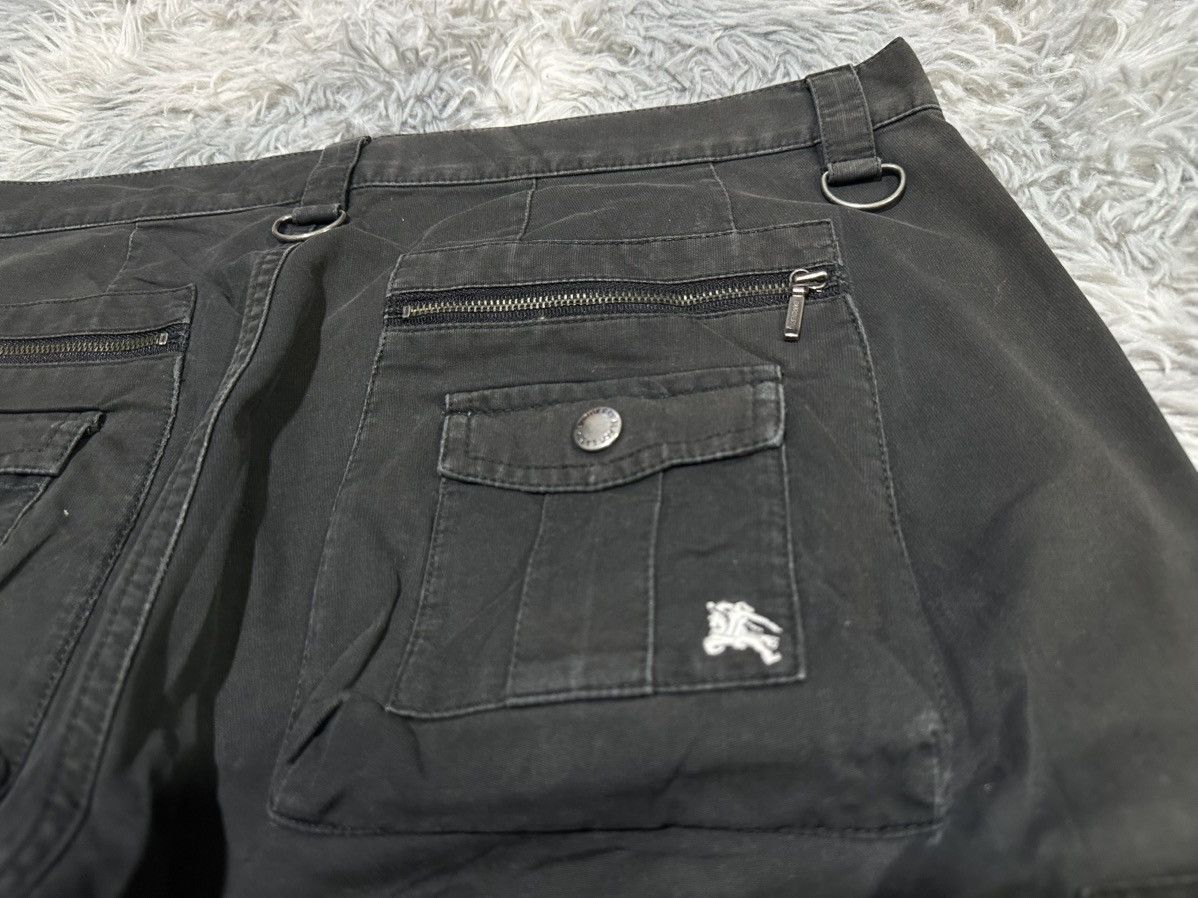 Burberry 🔥Y2K Burberry Black Label Flared Cargo Pants Multi Pockets Size US 34 / EU 50 - 9 Thumbnail