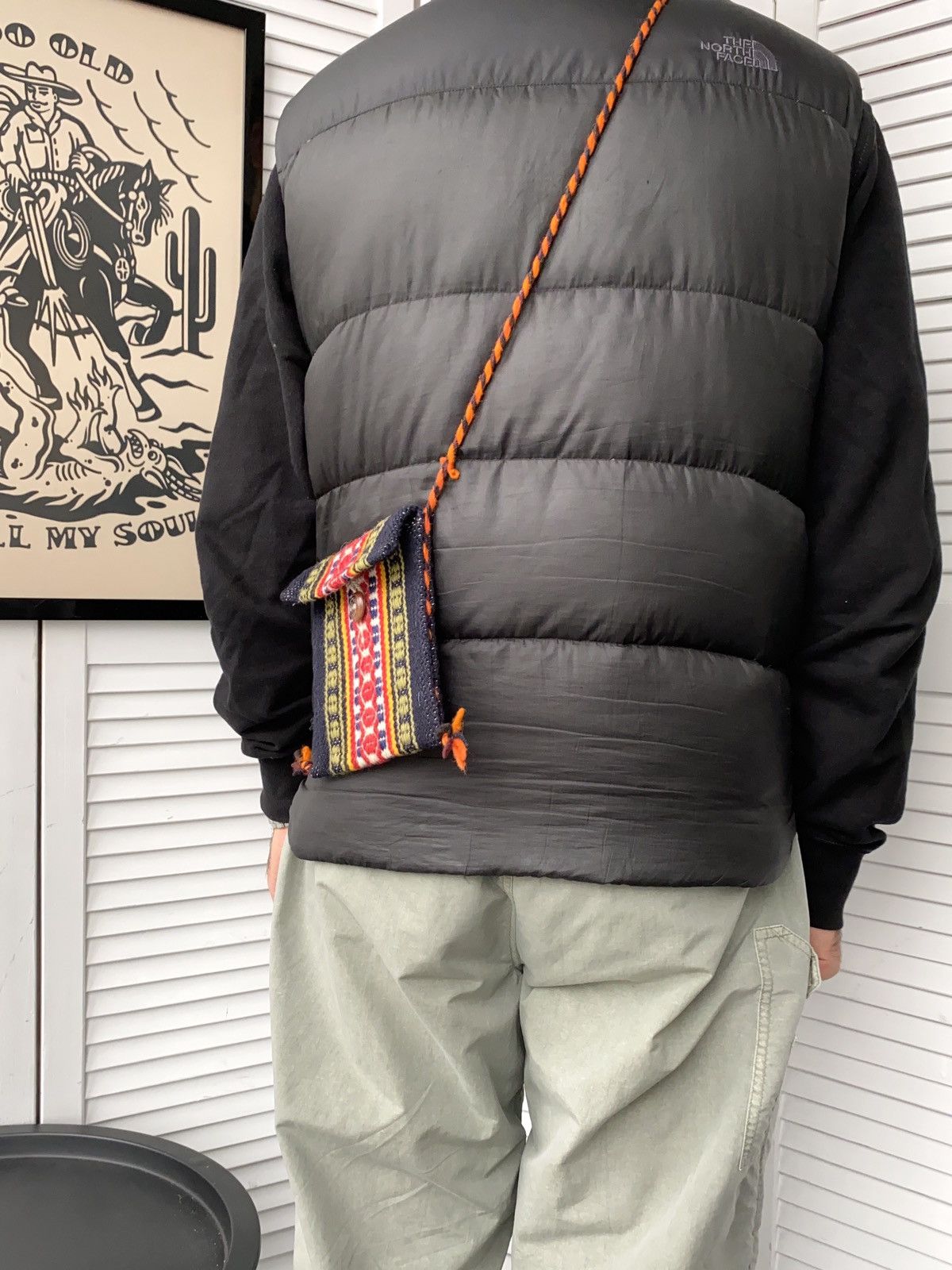 Vintage Vintage Custom Wool Knit Navajo Crossbody Bag Size ONE SIZE - 6 Thumbnail
