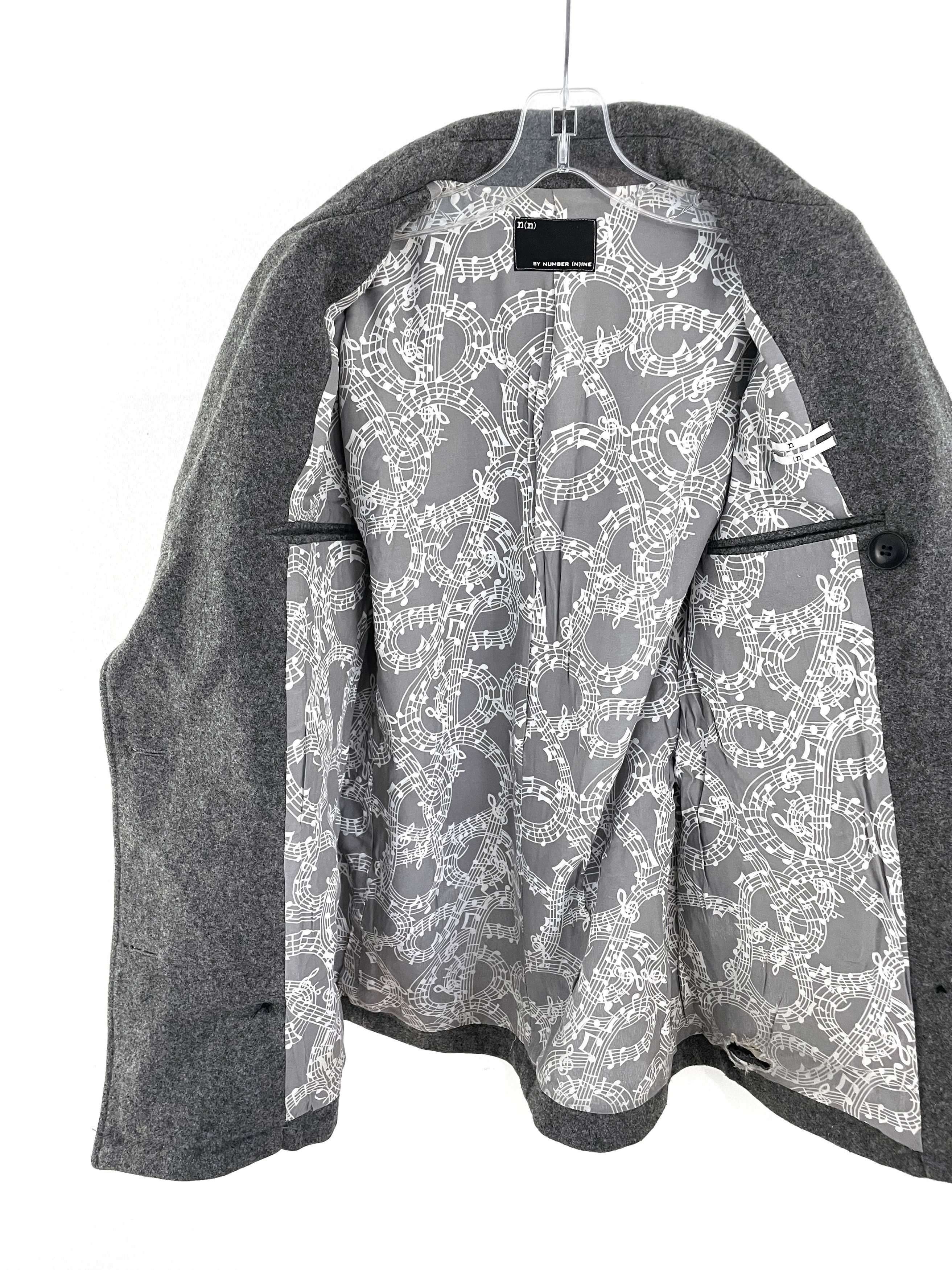 Number (N)ine Wool Peacoat Size US XL / EU 56 / 4 - 7 Thumbnail