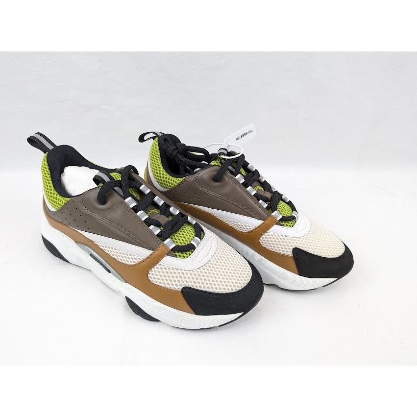 Dior o1rshd1 B22 Calf Mesh Sneakers in Brown/Kaki Size US 9 / EU 42 - 13 Thumbnail