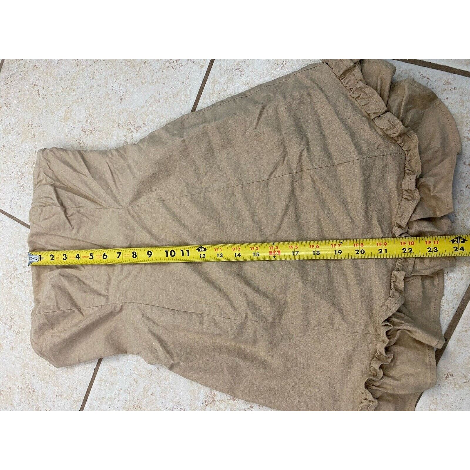 Other Revolve Lovers + Friends Mini Dress Tan Strapless Ruffle Size S / US 4 / IT 40 - 10 Thumbnail