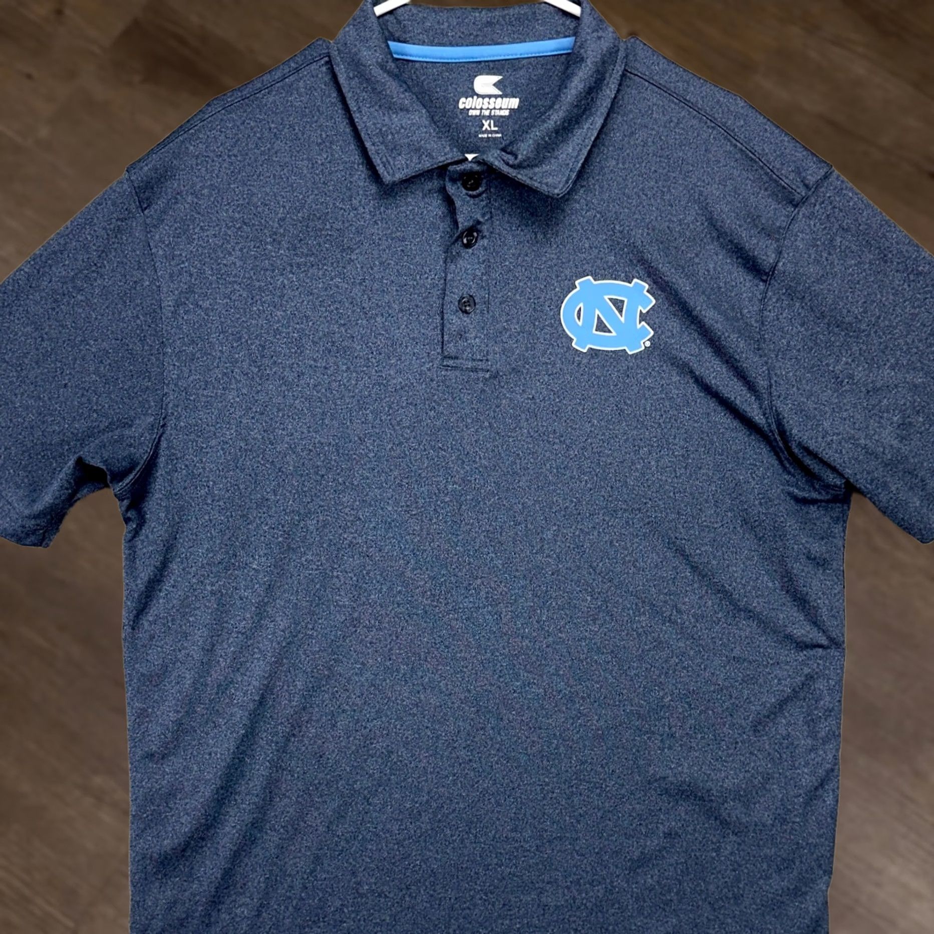 Vintage Colosseum North Carolina Tarheels Men Golf Polo Shirt XL Blue Rugby Short Sleeve Mens XL Size Size US XL / EU 56 / 4 - 1 Thumbnail