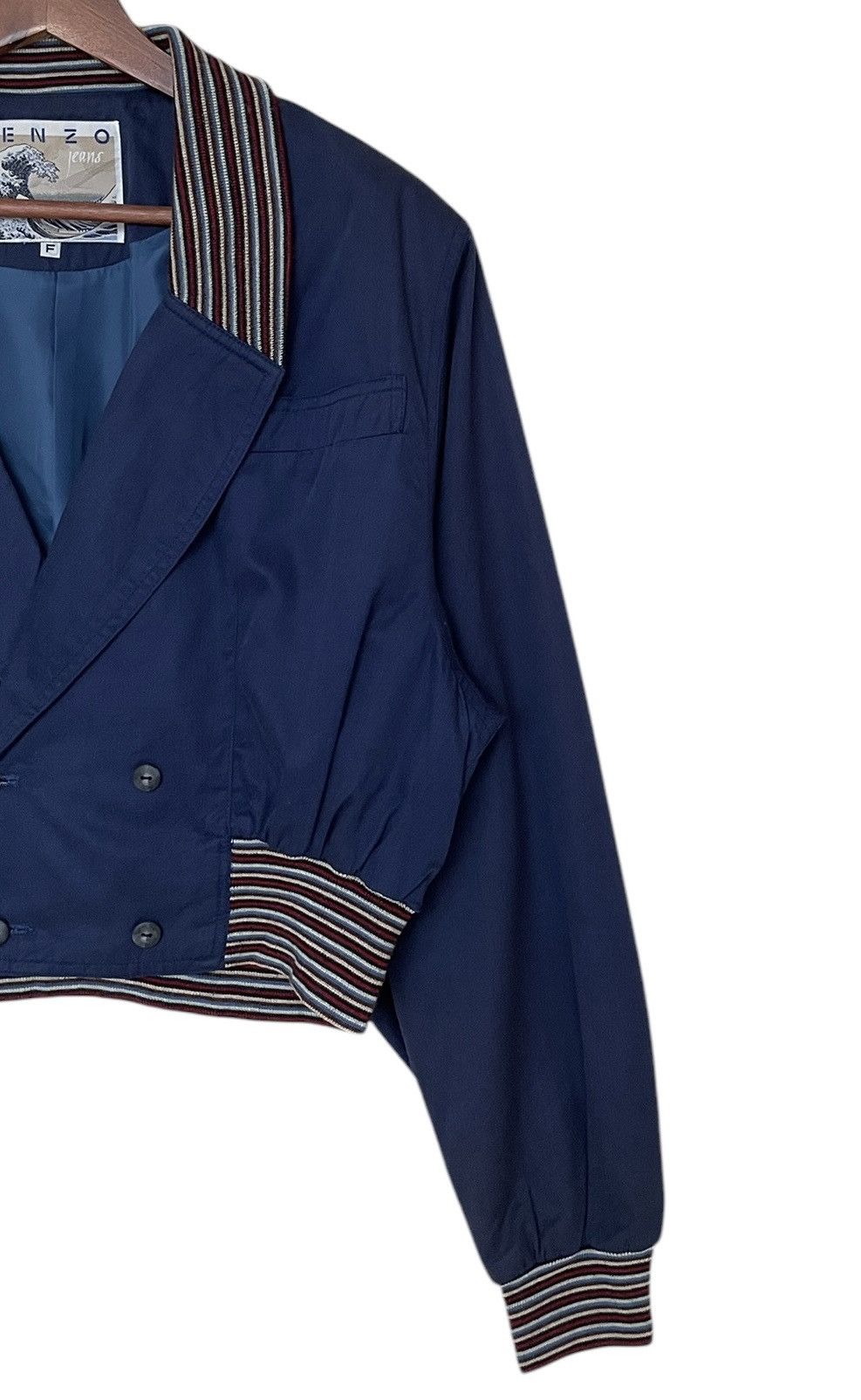 Kenzo × Vintage Vintage Brand Kenzo Crop Coat Jacket 1990s Size US M / EU 48-50 / 2 - 4 Thumbnail
