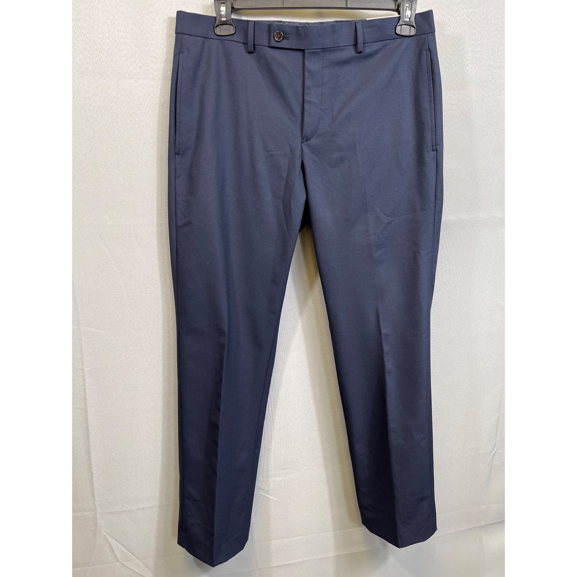 Lauren Ralph Lauren Mens Navy Ultraflex Classic Fit Dress P