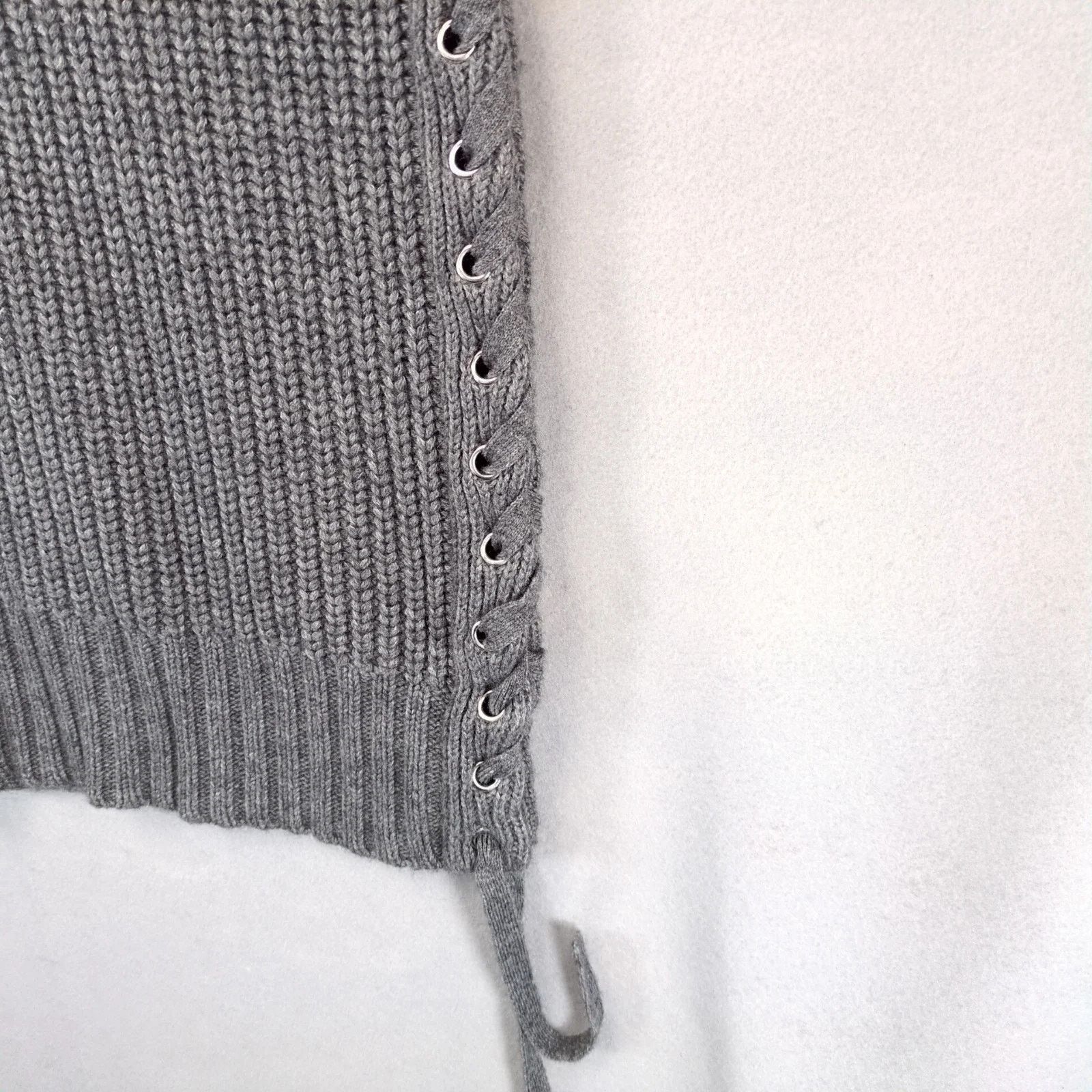 Autumn Cashmere Autumn Cashmere Wool Blend Gray Knit Sweater Dress Sz M Size M / US 6-8 / IT 42-44 - 2 Thumbnail