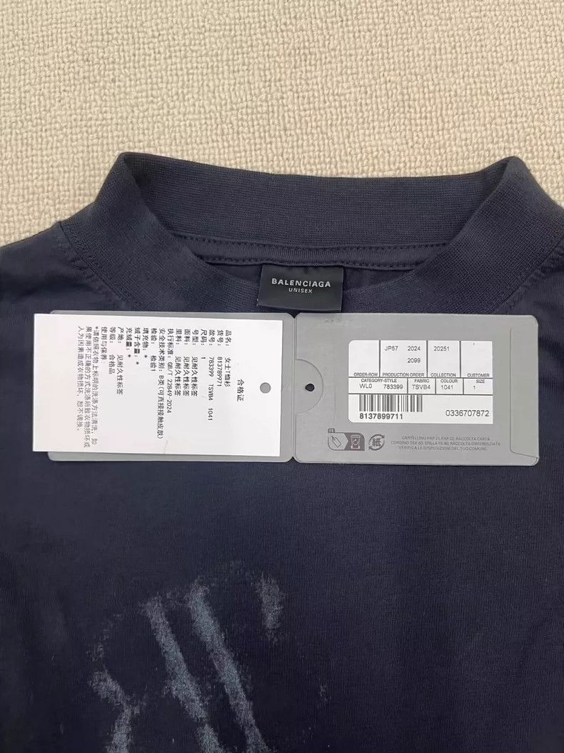 Balenciaga Balenciaga Faded crewneck printed short sleeve regular T-s Size US L / EU 52-54 / 3 - 5 Thumbnail