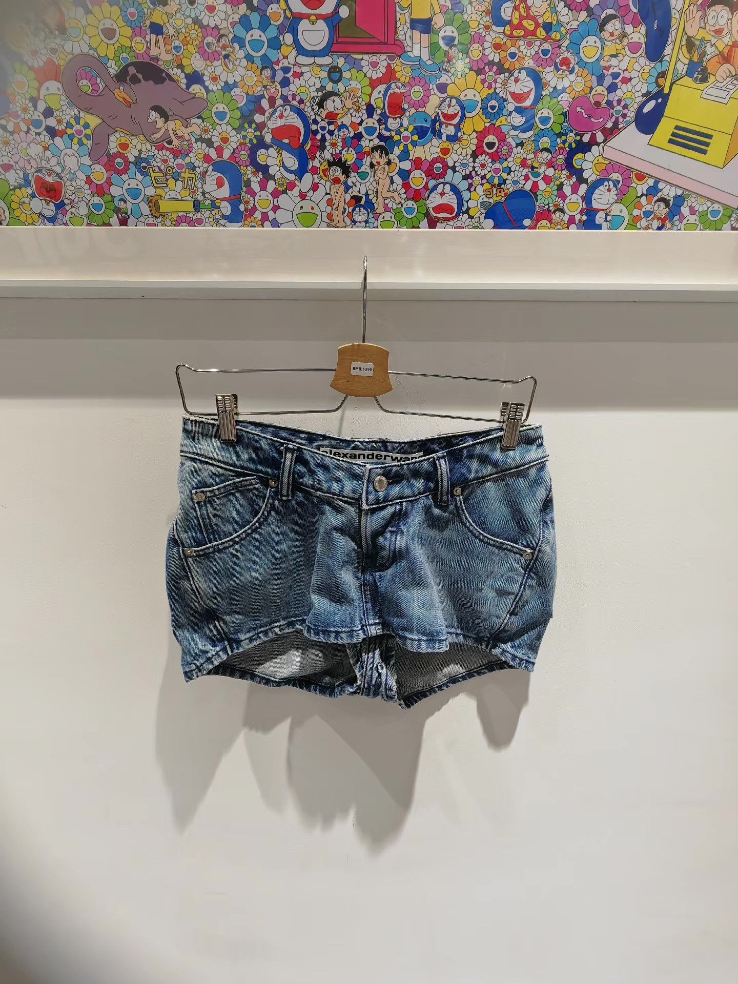 Alexander Wang Alexander Wang Low-rise Denim Shorts Q15 Size 36" / US 14 / IT 50 - 1 Thumbnail