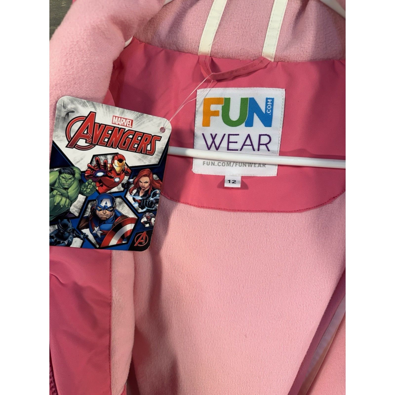 Marvel Comics FUN WEAR Marvel Avengers Girls Pink Winter Jacket Coat Ski S Size XL / US 12-14 / IT 48-50 - 8 Thumbnail