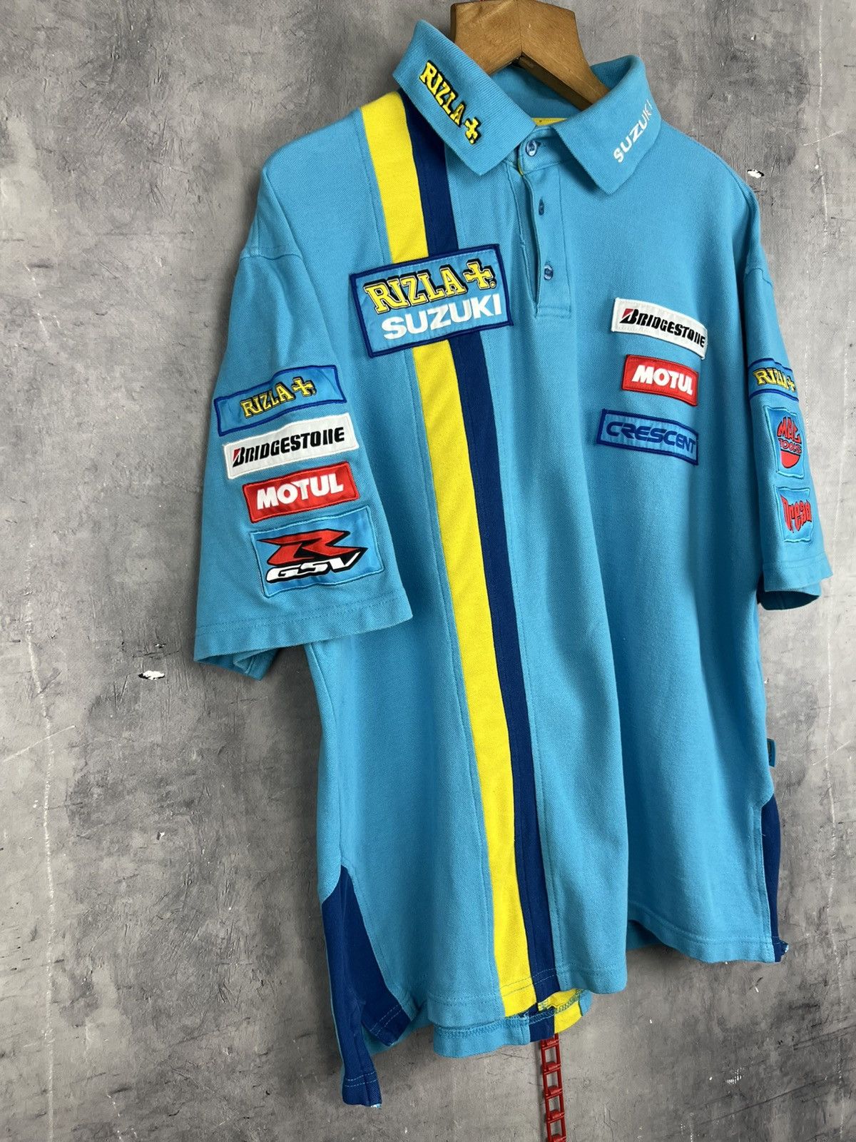 Vintage Suzuki Rizla Racing MotoGP - Polo Shirt size xl Size US XL / EU 56 / 4 - 3 Thumbnail