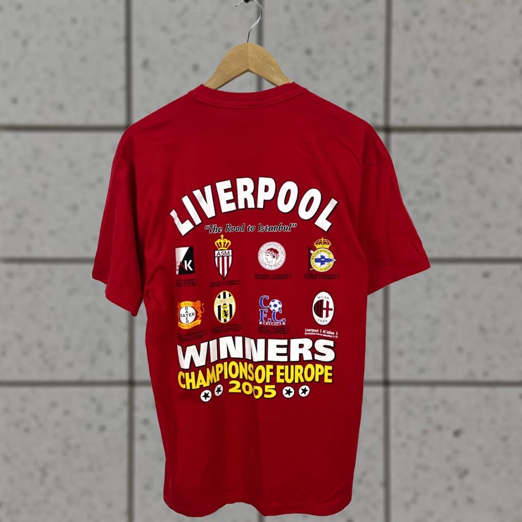 Champion Liverpool European Champions 2005 Fan Shirt Football Jersey Red L Mens T-Shirt Retro Starworld Size US L / EU 52-54 / 3 - 1 Thumbnail