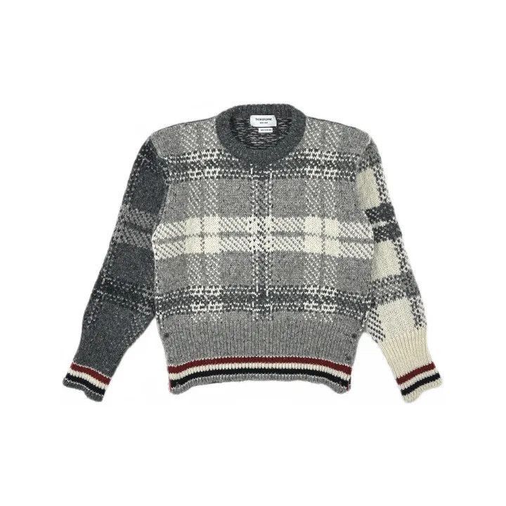 Thom Browne Thom Browne Plaid Knit Sweater for Men -2507 Size US M / EU 48-50 / 2 - 8 Thumbnail