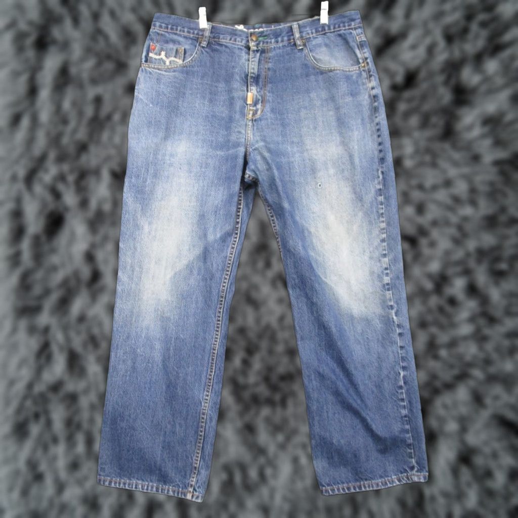 Southpole LRG Jeans Mens 40x32 Denim Baggy Y2k Southpole Style Skater Blue Size US 40 / EU 56 - 1 Thumbnail